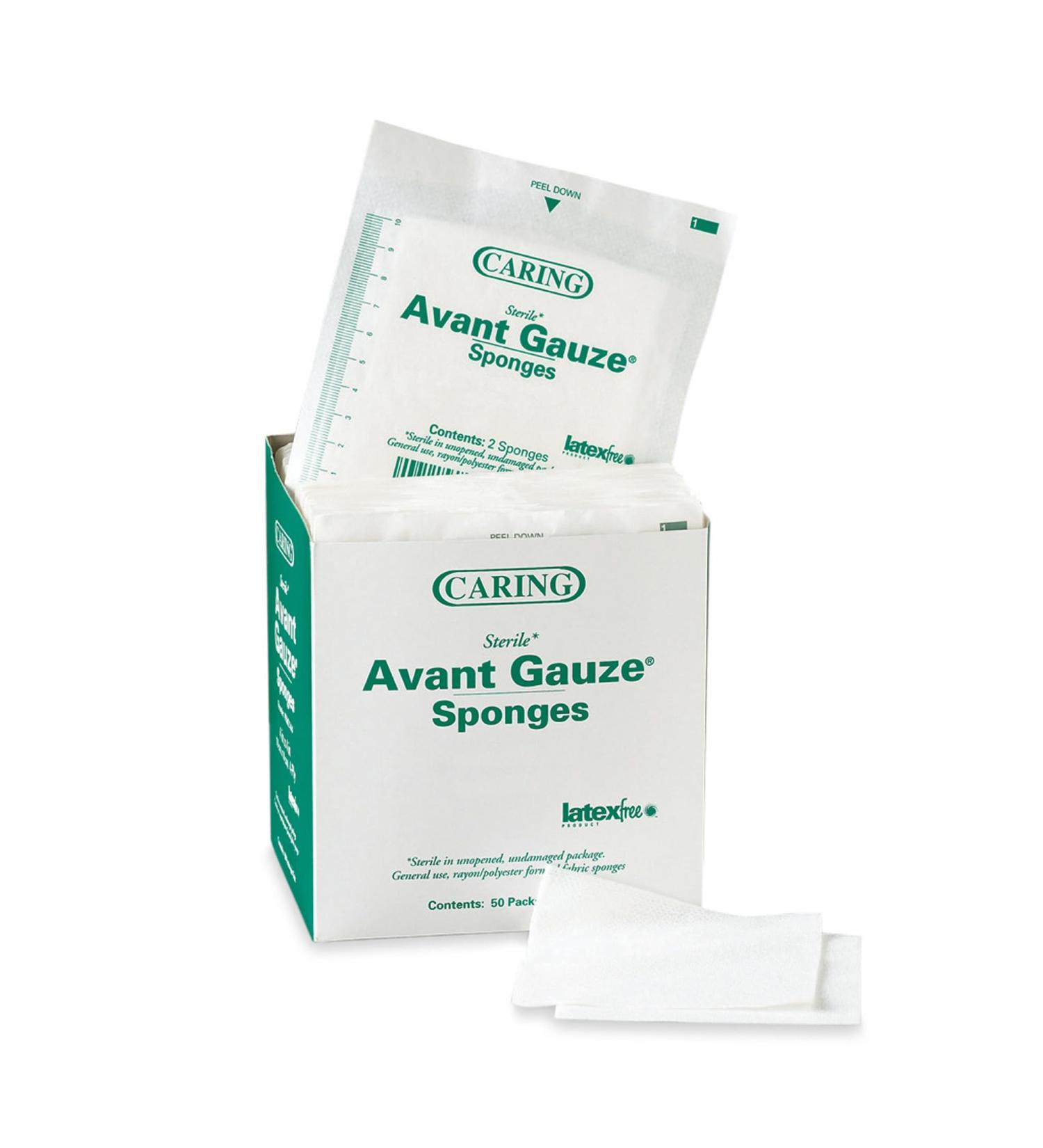 Medline PRM21212CZ Caring Woven Non-Sterile Gauze Sponges - 2x2 Pack of 200 | International Shipping Available - Buy Online on GoSupps.com