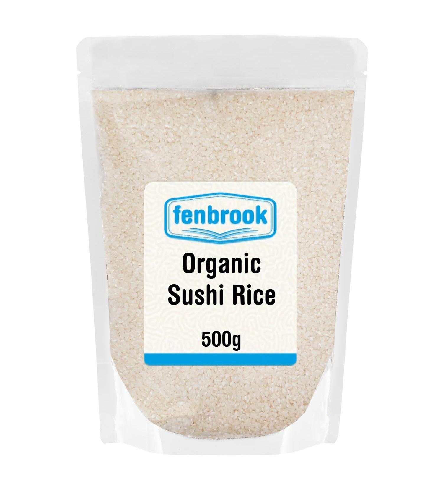 Organic Sushi Rice 500g | Certified Organic by Fenbrook Organic - Buy Online on GoSupps.com