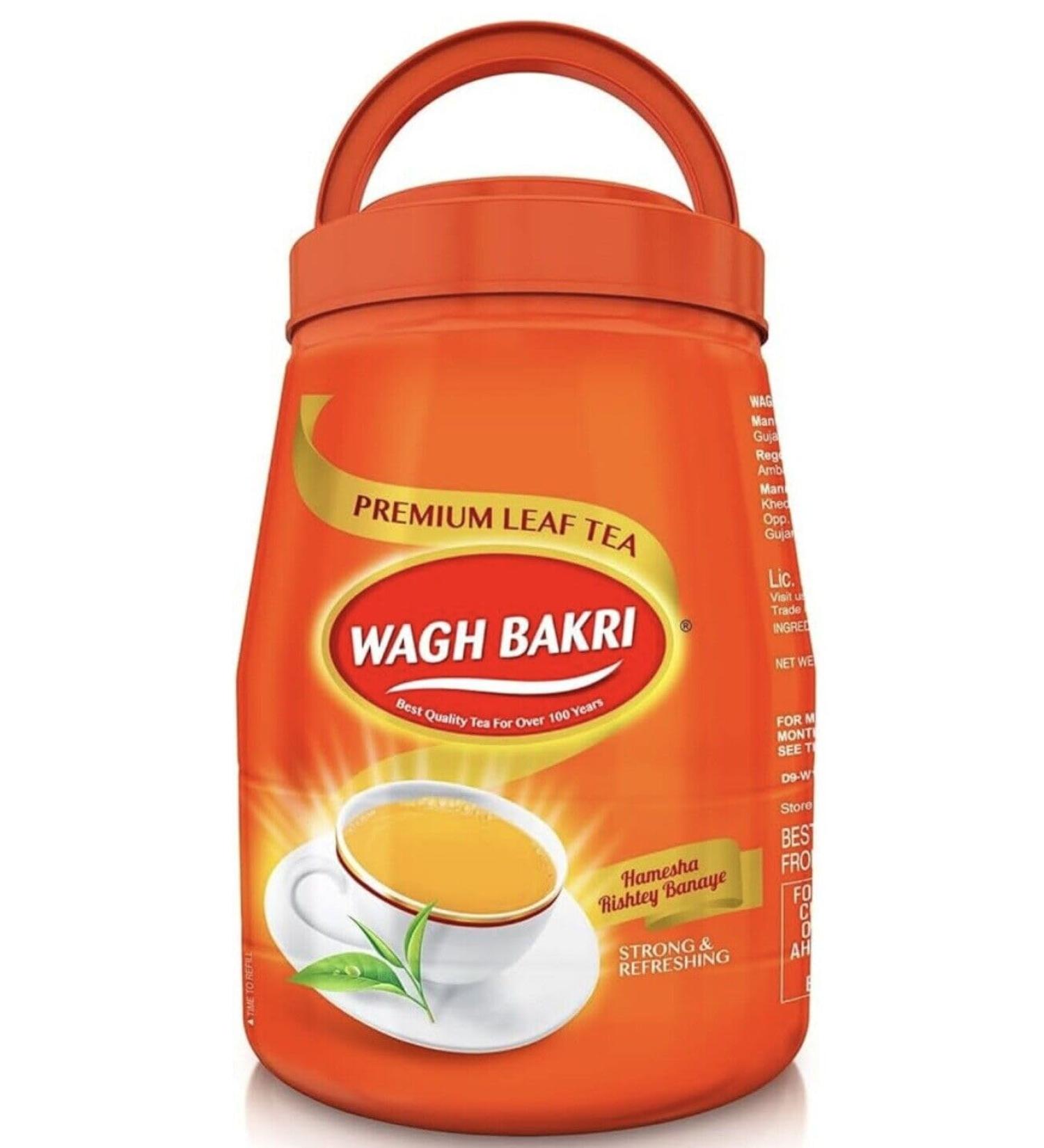 LOOSE TEA Wagh Bakri Premium Tea 1Kg Jar Special International Blend India - Buy Online on GoSupps.com