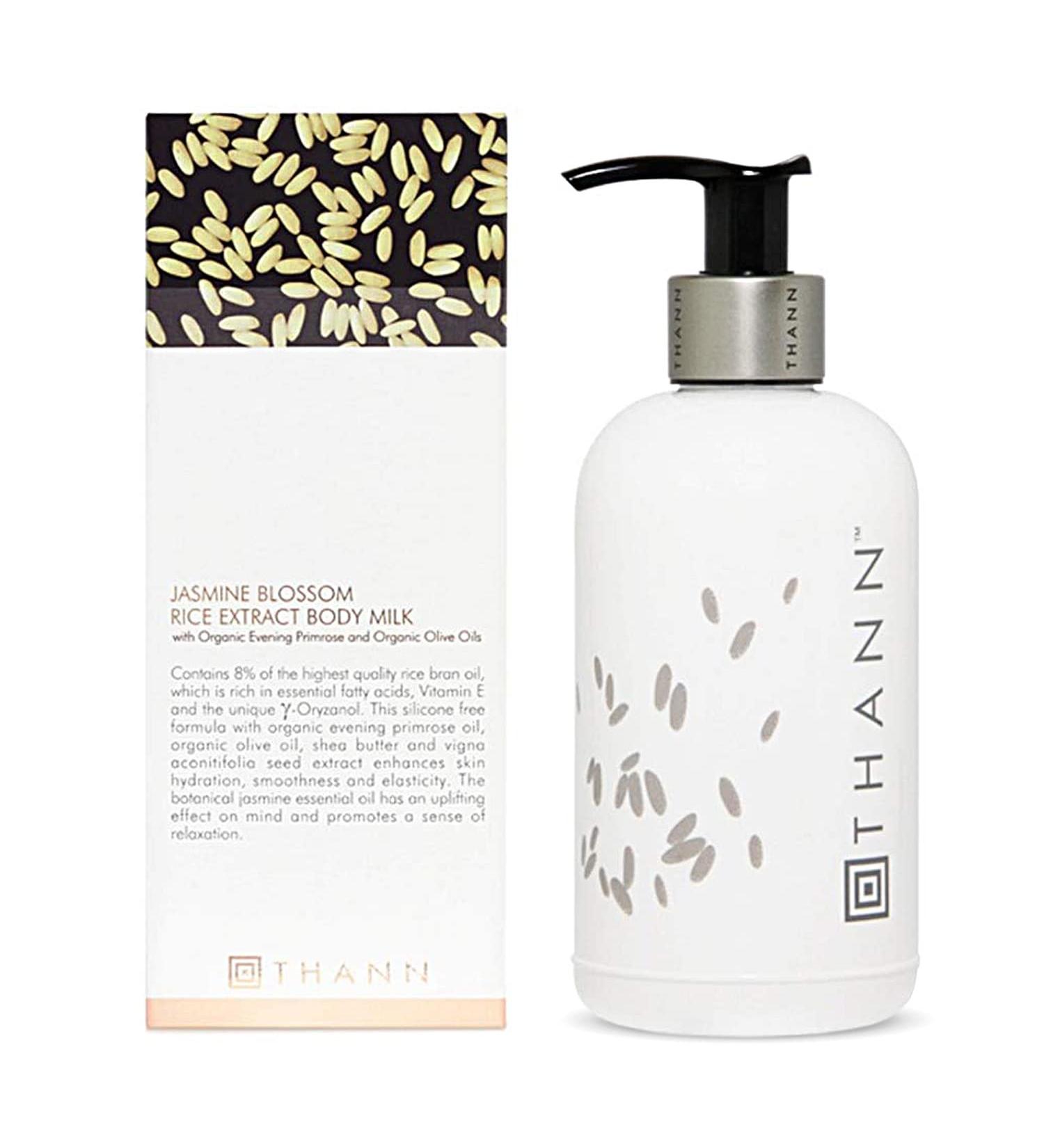 THANN Jasmine Blossom Rice Extract Body Milk 250 ML - Hydrating & Luxurious | International Shipping Available - Buy Online on GoSupps.com