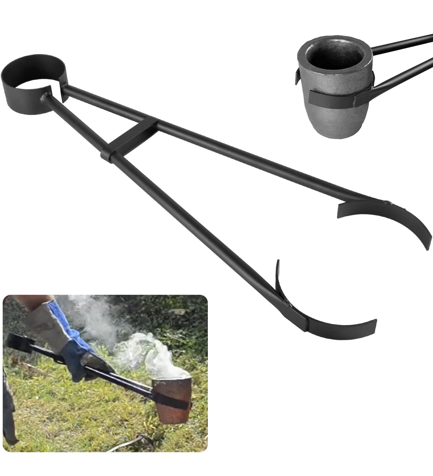 ProCast 26 Foundry Crucible Flask Tongs for Graphite Crucibles - Ideal for Melting and Casting Gold, Silver, Copper | Durable & Efficient - Buy Online on GoSupps.com