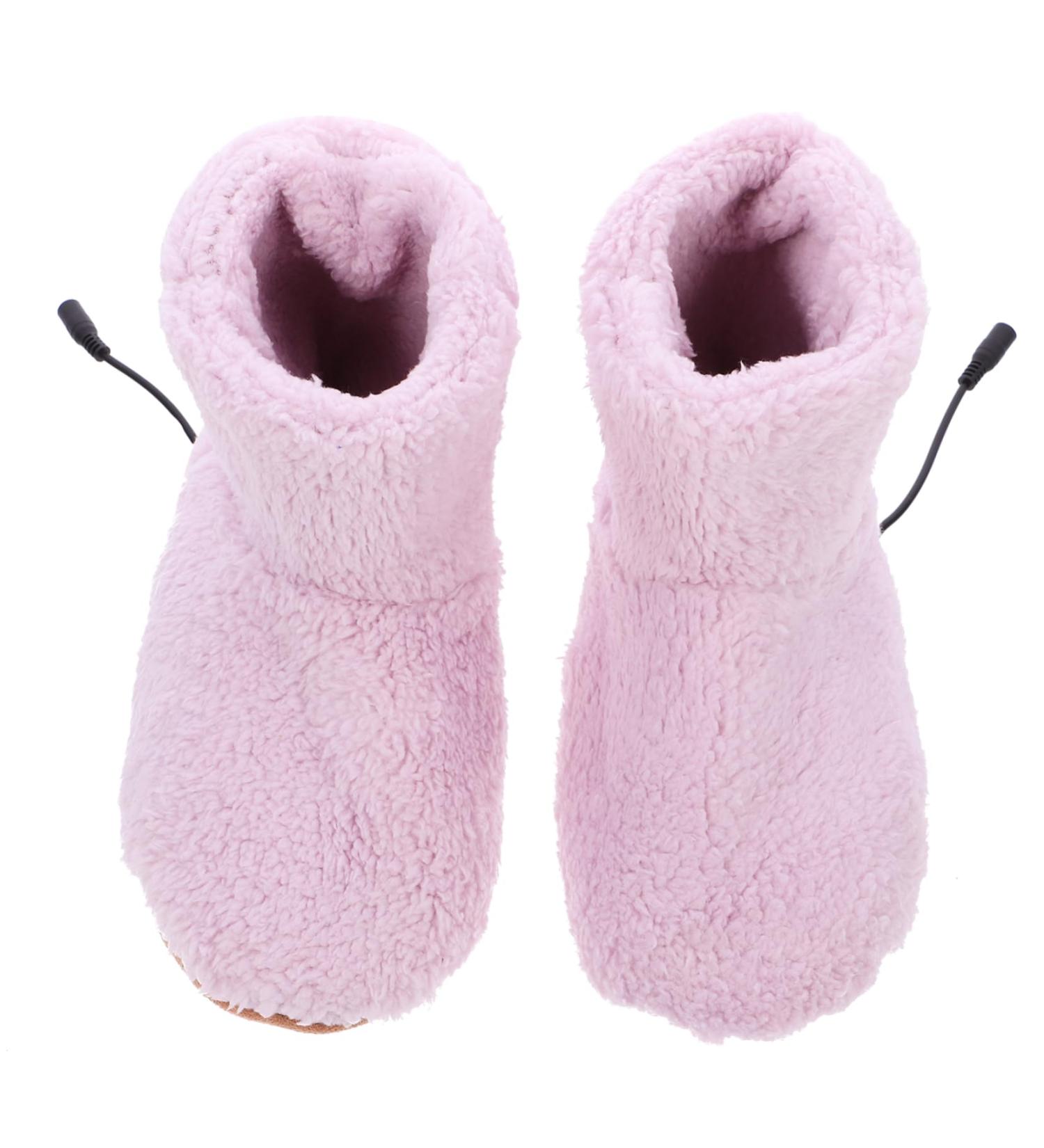 Buy Housoutil Electric Warm Shoes - Plush Winter Foot Warmers 27x9cm Men's Heated Slippers Perfect for Cold Weather - Buy Online on GoSupps.com