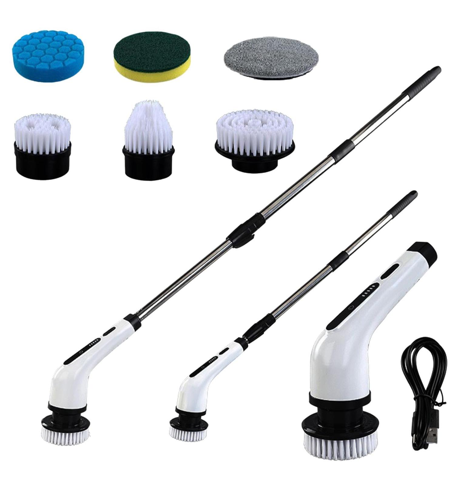 Electric Tub Cleaning Brush | Cordless Scrubber for Bathroom | Cordless Tile Water Stains Cleaning Brush for Tub Kitchen Sink Wall Floor - Buy Online on GoSupps.com
