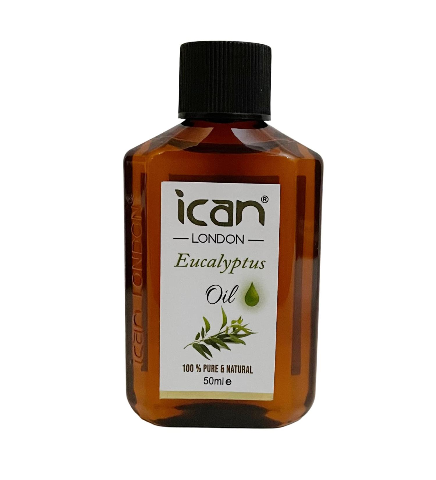 ican 100% pure & natural Eucalyptus oil for hair skin 50ml travel size