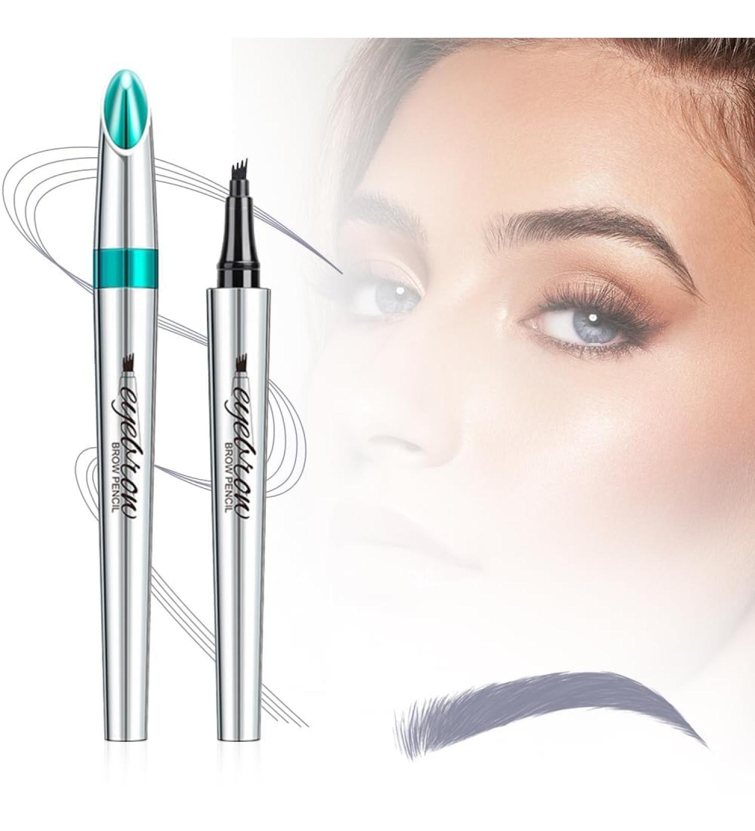 2024 New Magic Eyebrow Pencil Waterproof Microblading Eyebrow Pencil Contouring Pen 4 Tipped Precise Brow Pen Fine Stroke Microblading Eyebrow Pencil Creates Natural Makeup Effect (E-5Pcs) (F-smoke gray One Size) One Size F-smoke Gray - Buy Online on GoSupps.com