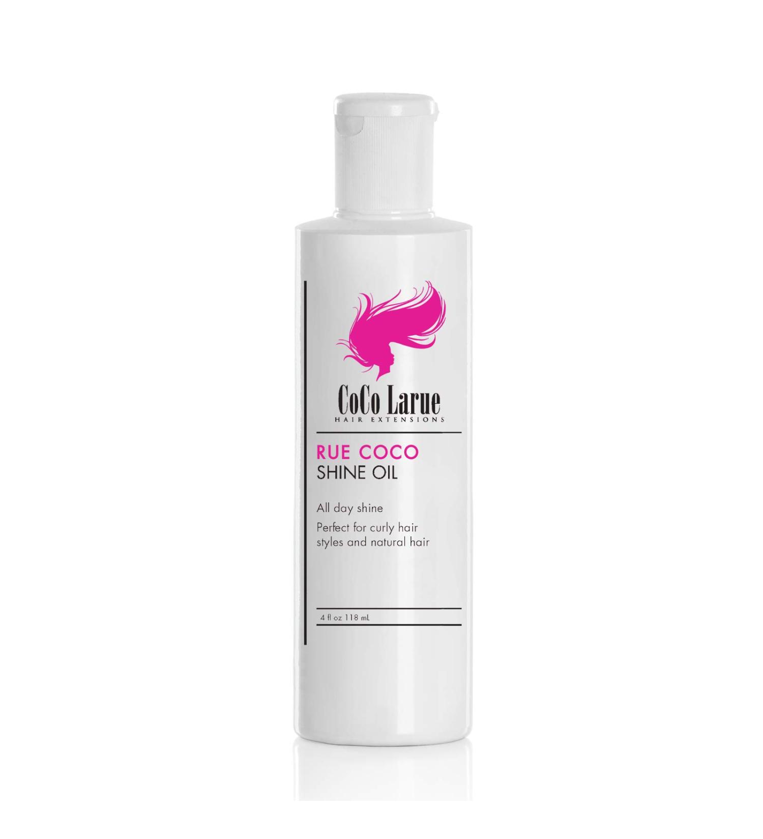 CoCo La Rue Shine Oil for Hair 4oz- Advanced and Enhanced Formula- High Gloss- No Moisture Loss and Color Fading- Anti Frizz Hair Gloss- Sexified Shine Coco Oil Shin (1-Pack) - Buy Online on GoSupps.com