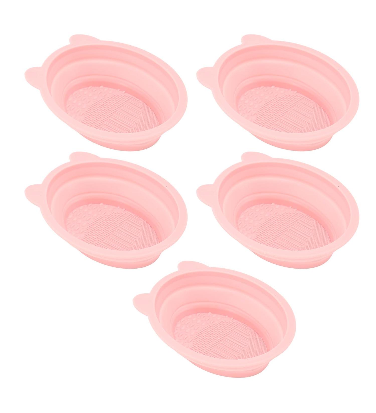 Buy Makeup Brush Cleaner - Silicone Resilient Scrubber Bowl for Efficient & Compact Travel Cleaning - Buy Online on GoSupps.com