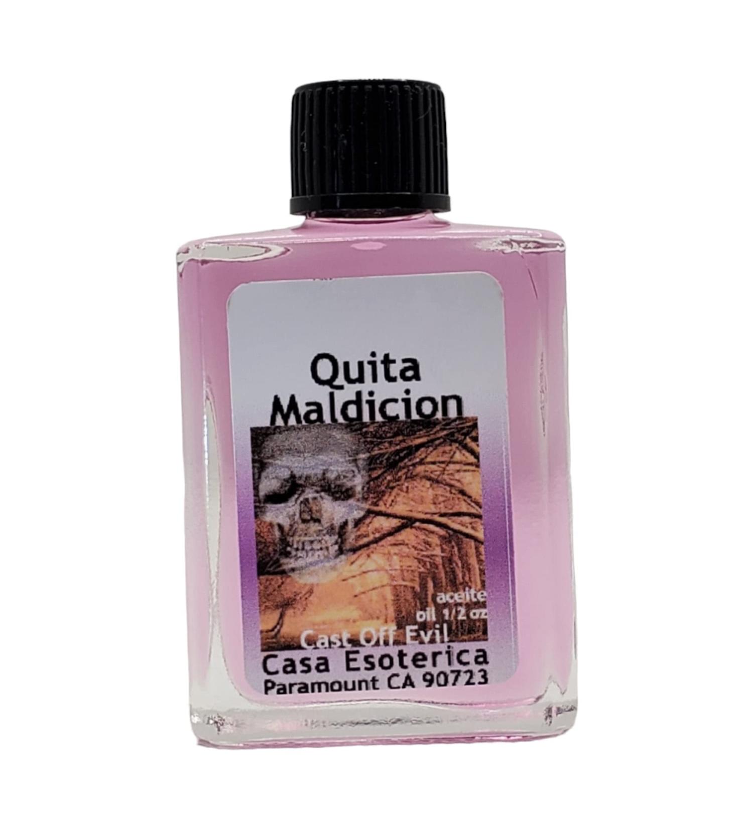 Cast Off Evil Oil (Quita Maldicion Aceite) Spiritual Anointing Oil by CASA ESOTERICA MAGICK SPACE -Remove All The Evil Harmful Forces-0.5 FL OZ (1 Pack)
