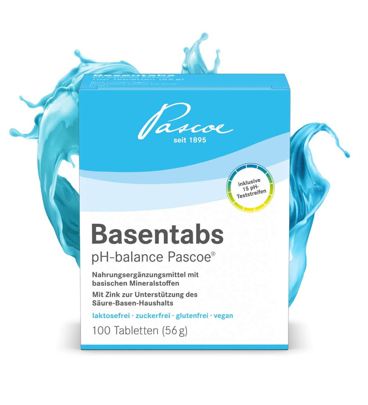 Pasco Basenabs PH-Balance - 100% Vegan Acid-Base Support with Magnesium Zinc & Calcium (100 Tablets) - International Shipping Available - Buy Online on GoSupps.com