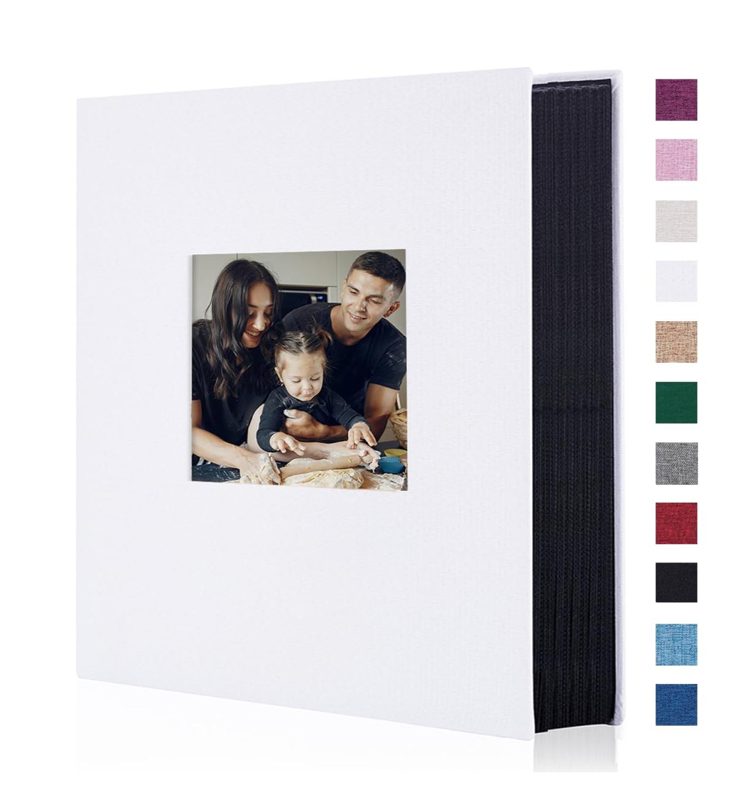 Miaikoe 6x4 Photo Album - 400 Pockets Linen Album for Family Wedding - Holds 400 10x15cm Photos - Large Capacity Slip-in Album (White) - Buy Online on GoSupps.com