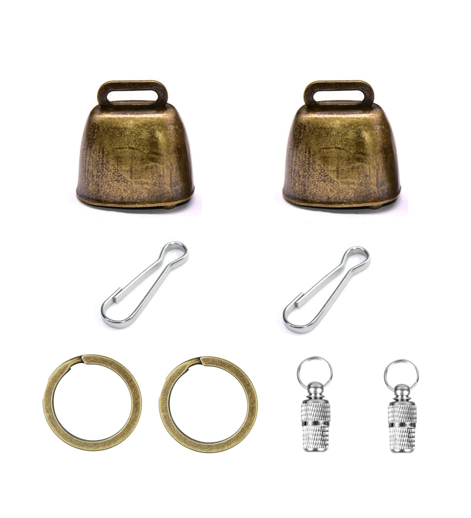 Yitaocity 2Pack Retro Brass Bell Dog Cat Collar Bell Pet Bells Cow Horse Sheep Grazing Copper Bells Cattle Farm Animal Loud Bronze Bell Pet Anti-Theft Bell with Pet Anti- Lost Tags Tubes - Buy Online on GoSupps.com