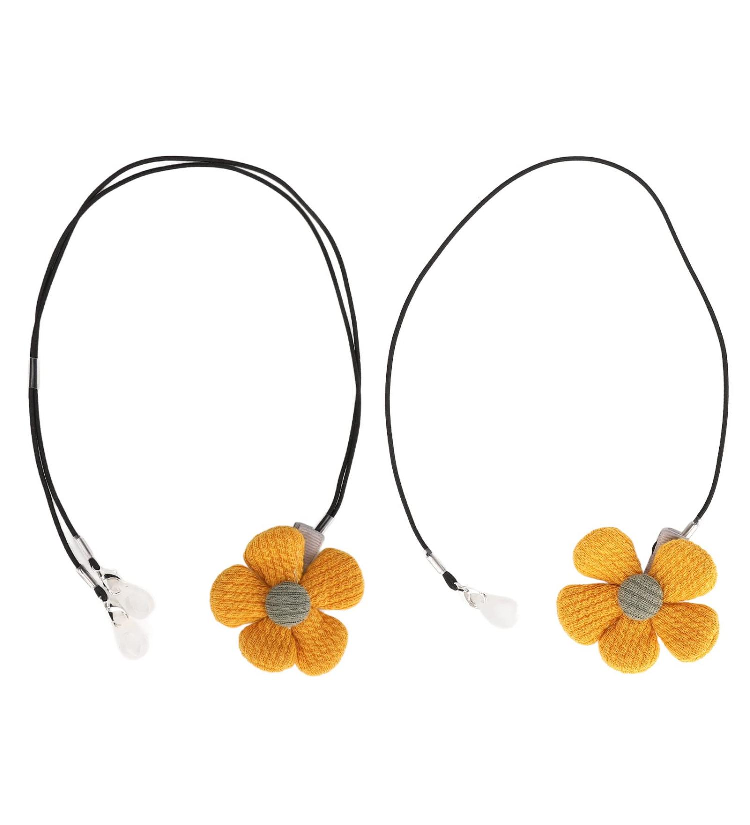 Buy Cute Yellow Flower Hearing Aid Clip - Portable Security Rope Holder for Seniors & Kids | Easy-to-Use Hearing Amplifier Accessory - Buy Online on GoSupps.com