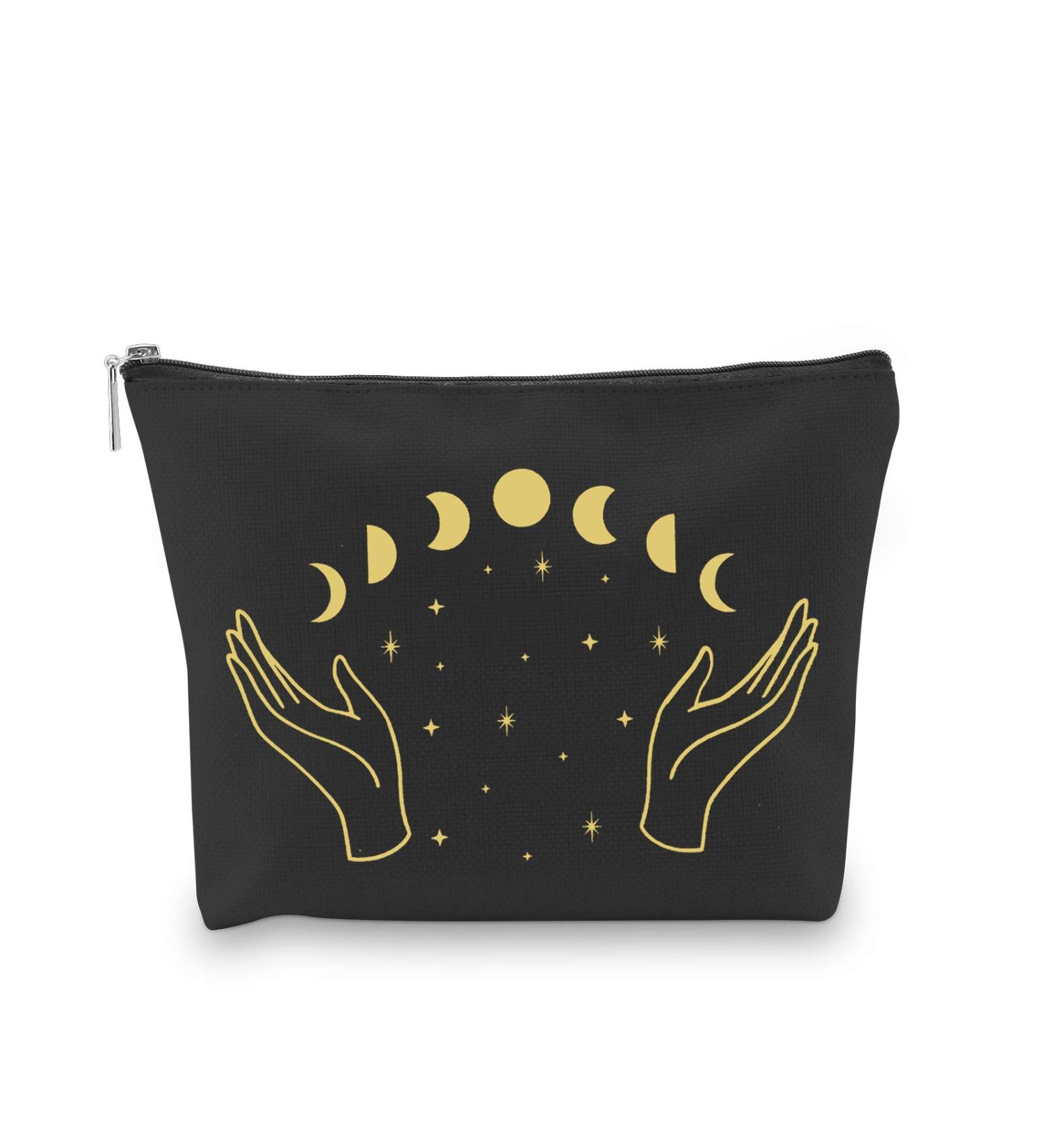 Moon Witch Zippered Bag for Tarot Cards & Crystals | Stylish Moon Phase Storage - Buy Online on GoSupps.com