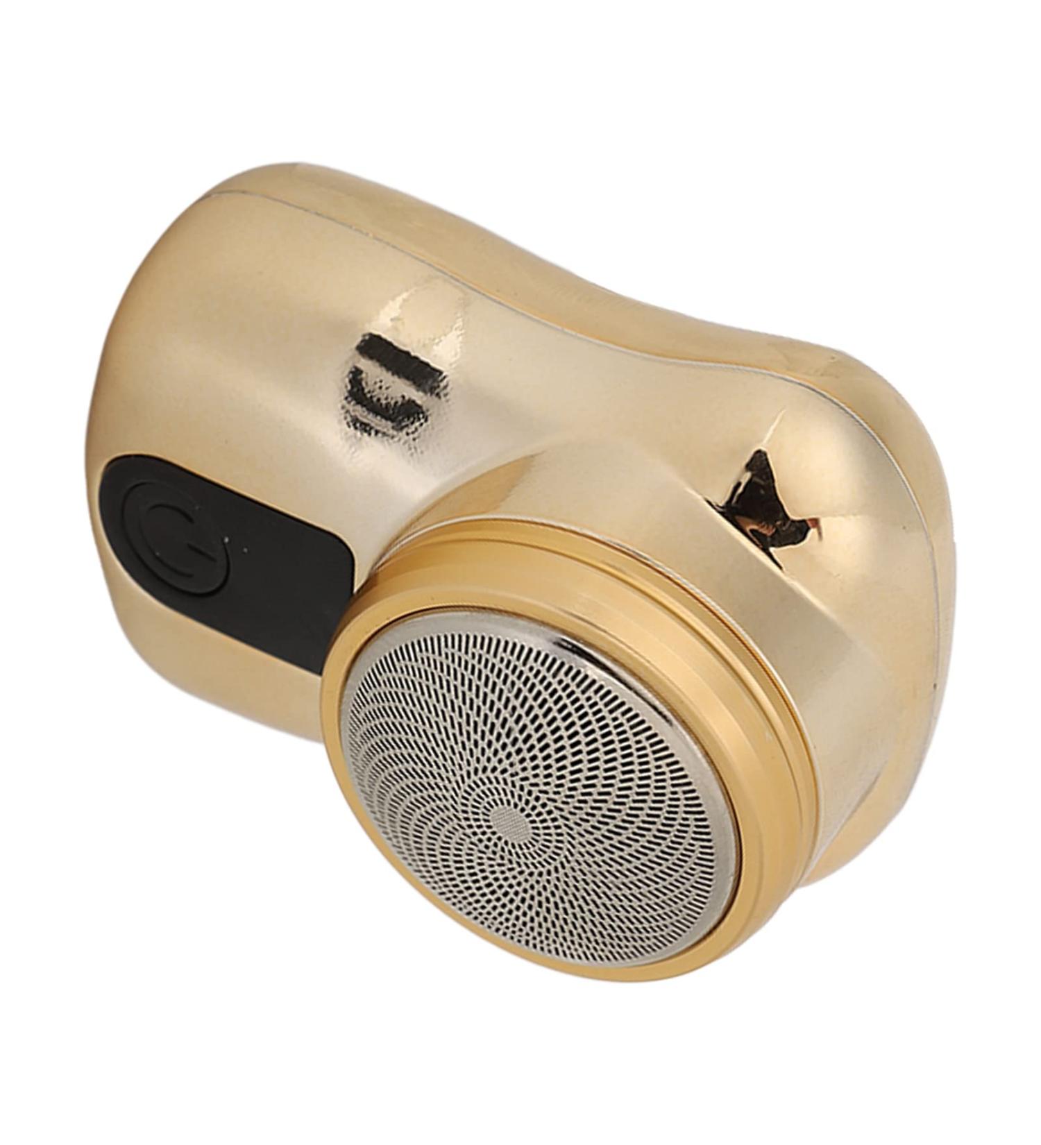 Portable Cordless Beard Trimmer for Men | Waterproof USB Charging Curved Blade - Champagne Gold - Buy Online on GoSupps.com