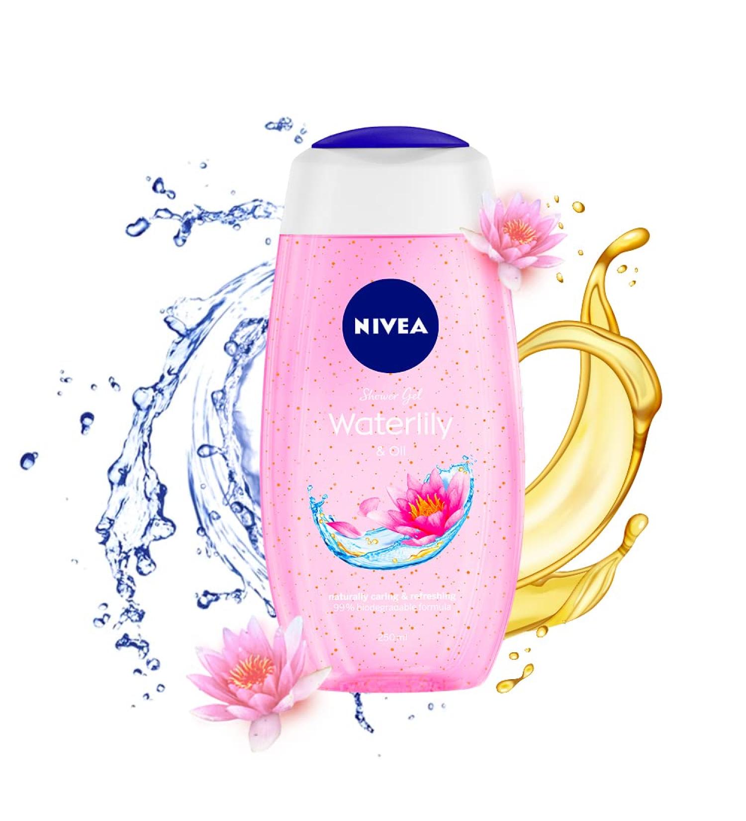 Nivea Bath Care Shower Oil - Water Lily Scent 250 ML - Buy Online on GoSupps.com