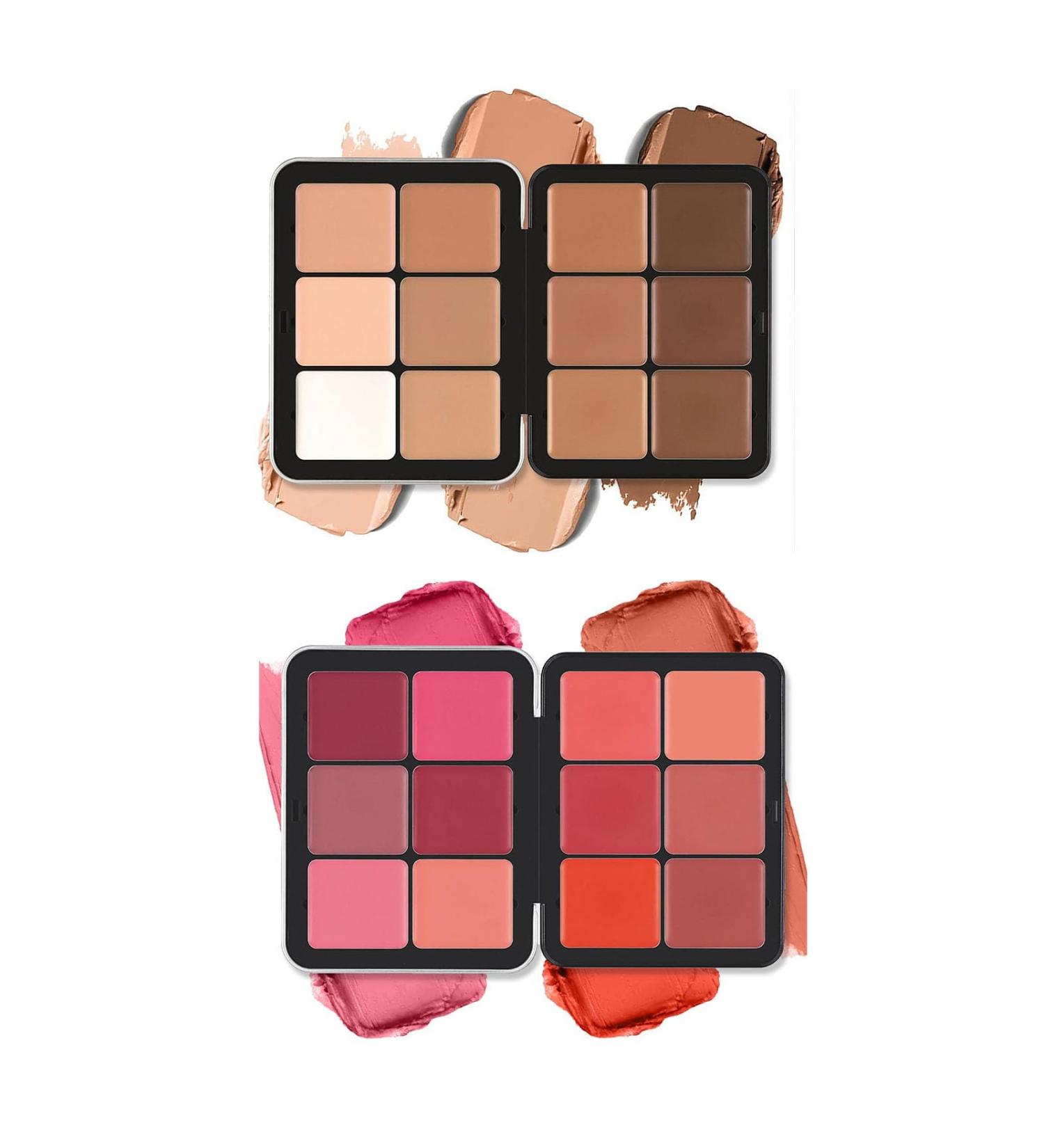 12 Color Concealer & Blush Palette - Full Coverage Makeup for Dark Circles & Highlighting | Facial Cosmetics - Buy Online on GoSupps.com
