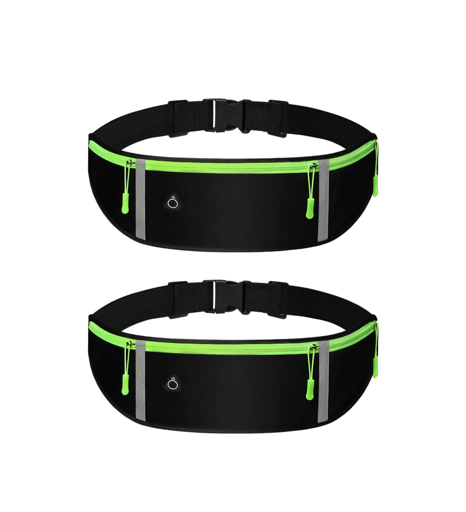 YANINEE 2 PCS Water-Repellent Running Bag & Jogging Belt | Adjustable Elastic Band for Cell Phone Perfect for Active Lifestyle - Buy Online on GoSupps.com