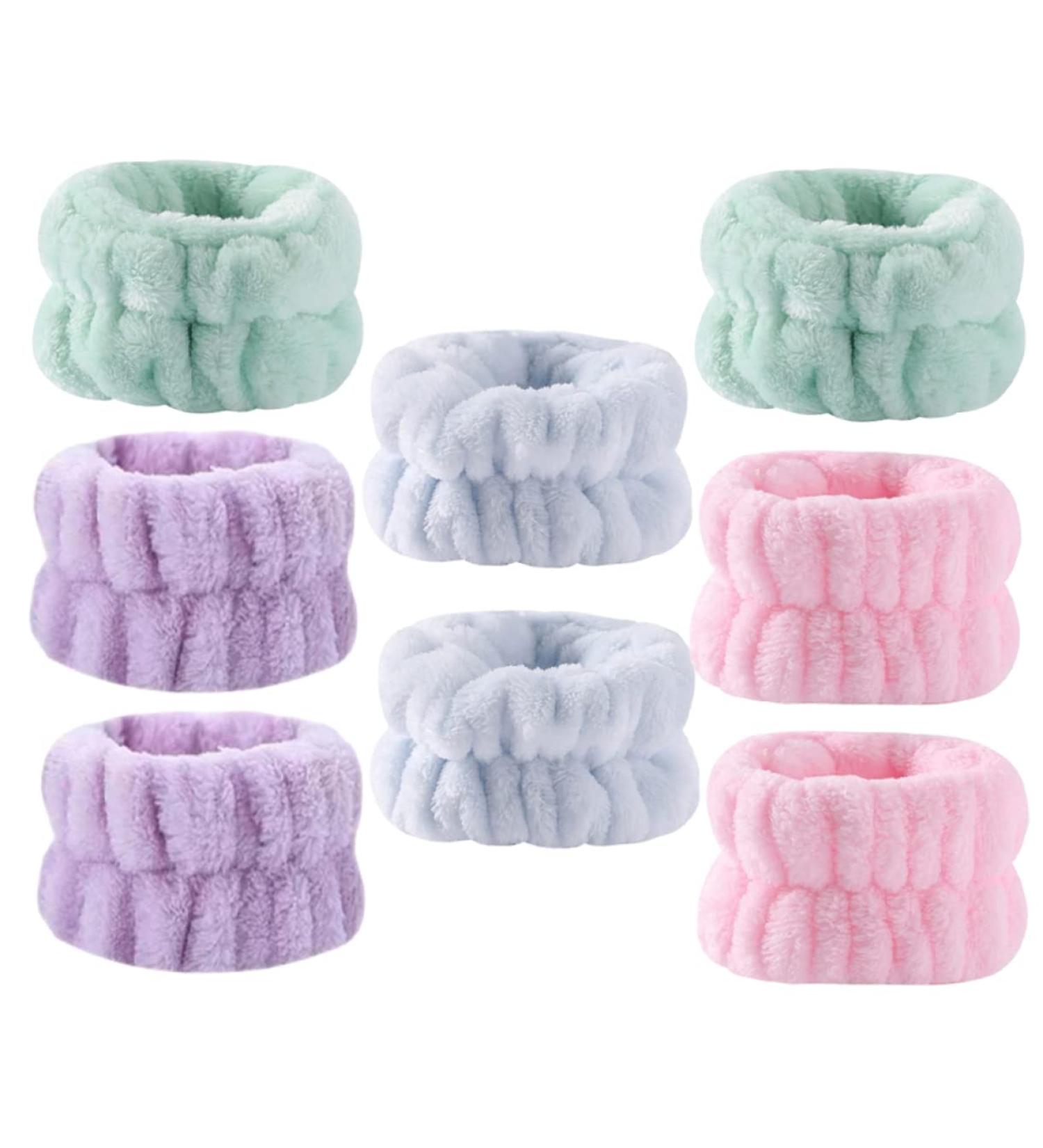 Beavorty 8pi ces Lot de Bracelets pour Laver le Visage lastiques pour Poignets Serviettes R utilisables pour Maquillage et Exercice - Buy Online on GoSupps.com