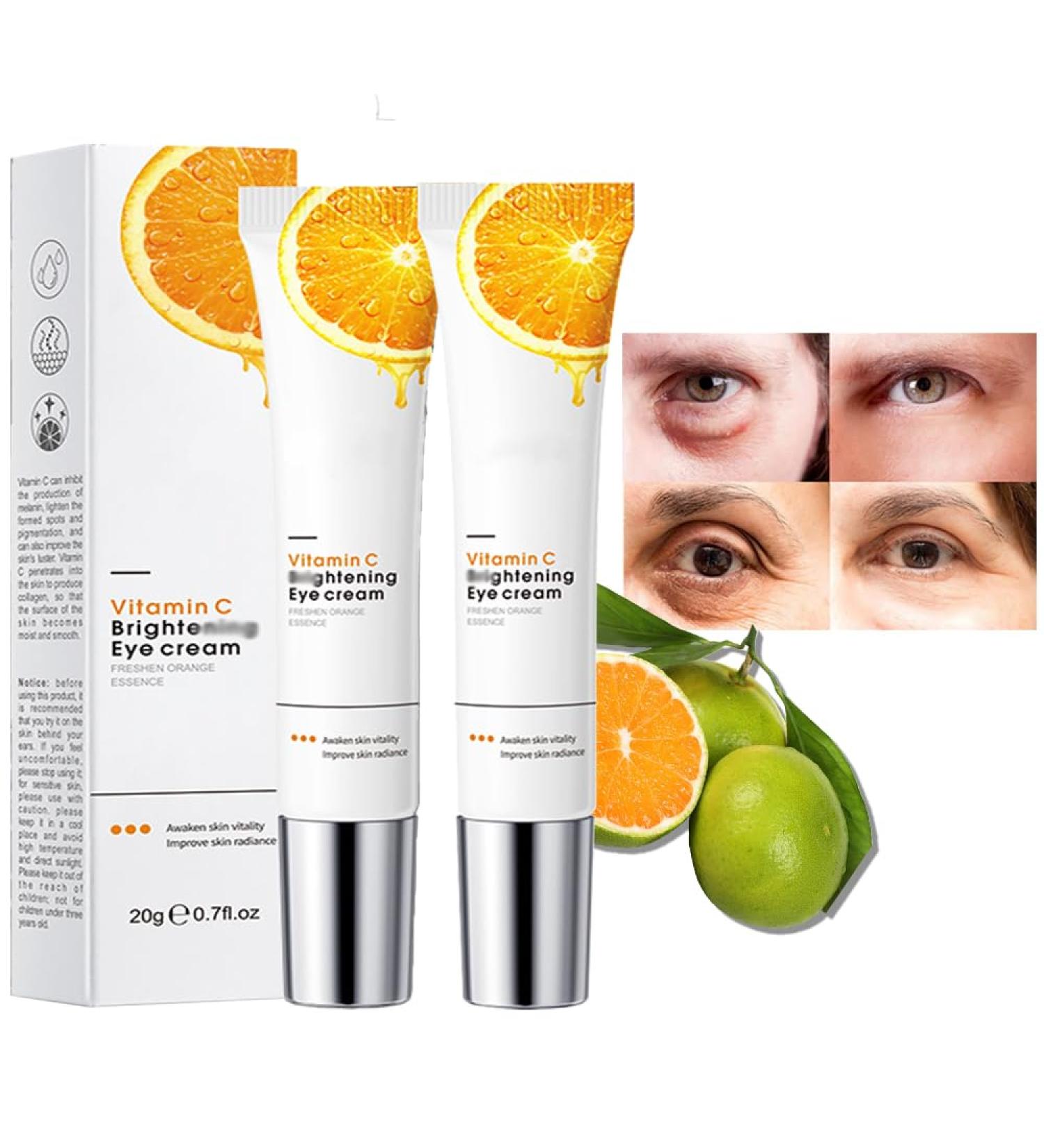 Ojeras Tratamiento Para Mujer Vitamin c Eye Cream Eye Tightener Cream for Under Eye Bags Skin Renewing Anti Aging Eye Cream Under Eye Cream for Women Mens (40g Crema para Las Ojeras Oscuras Mujer)