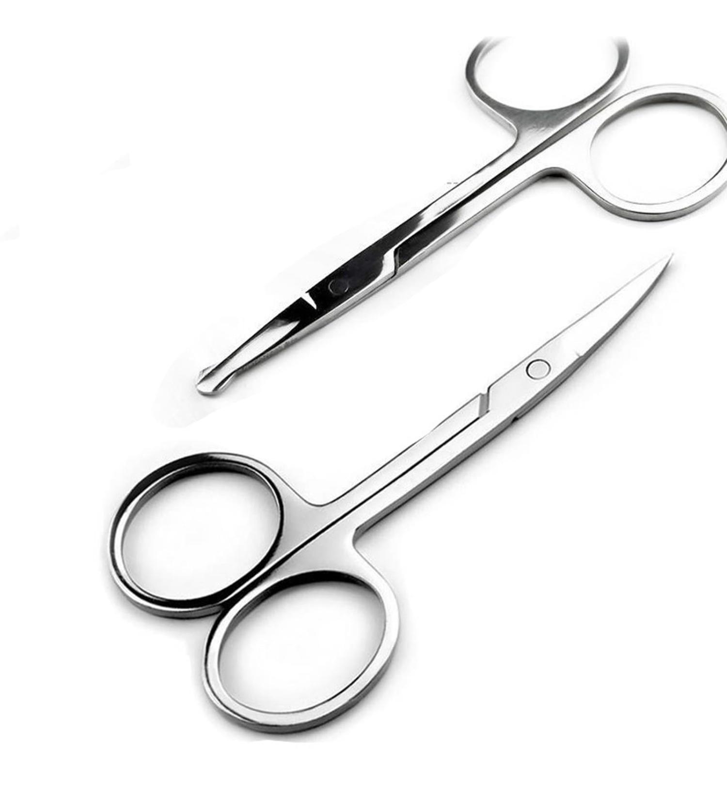 Facial Hair Grooming Scissors Kit Perfect for Eyebrows Nose Hair Mustache Beard Eyelashes & Ear Trimming For Men & Women | International Shipping - Buy Online on GoSupps.com