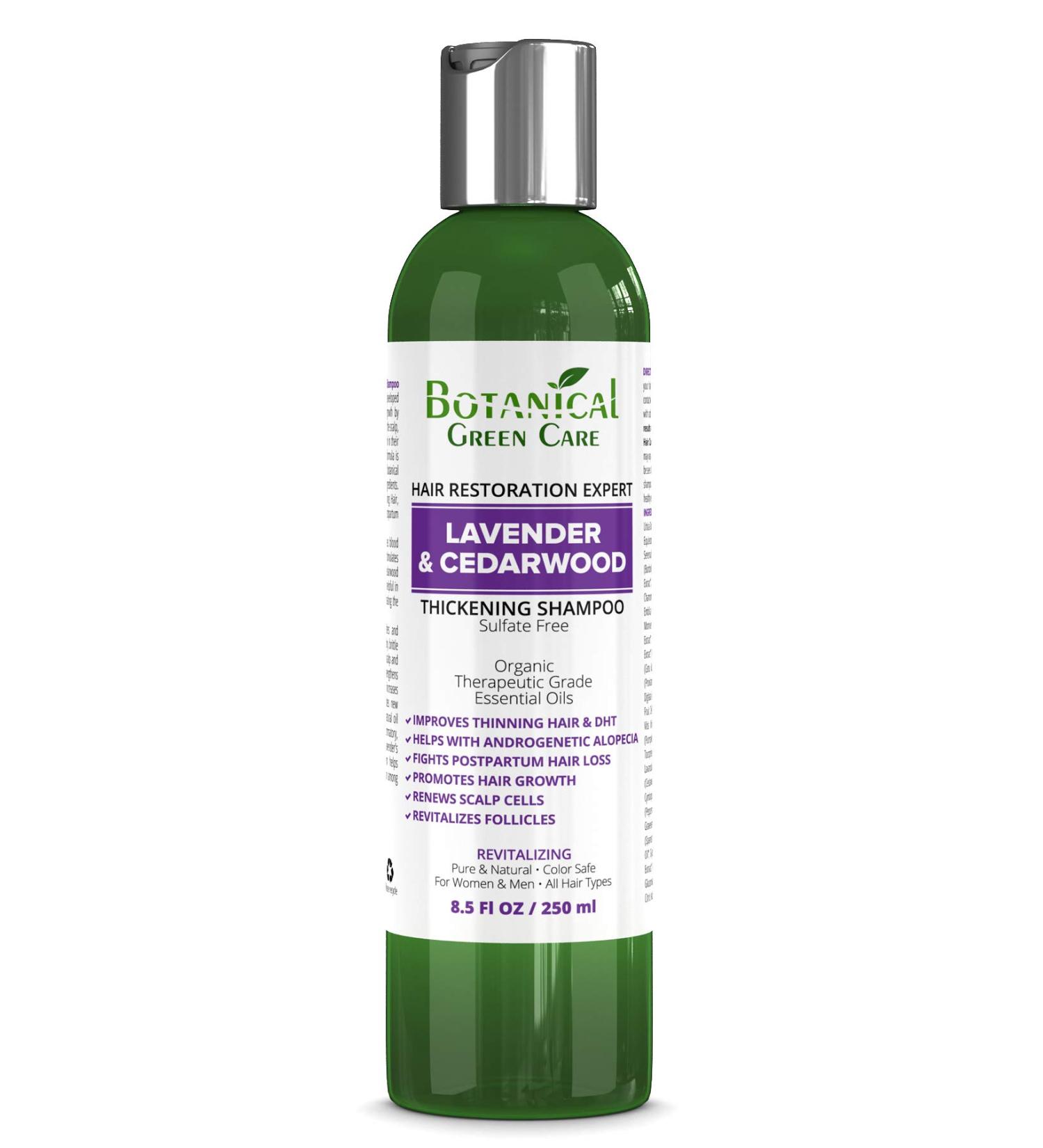 Lavender & Cedarwood Thickening Shampoo for Thinning Hair | Hair Growth & Loss Solution for Men & Women - Buy Online on GoSupps.com