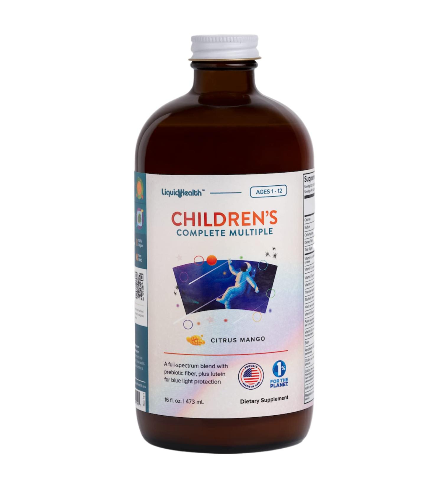 LIQUIDHEALTH Kids Liquid Multivitamin - Complete 16 Oz Multivitamin for Toddlers, Immune Support, Gluten-Free & Non-GMO - Buy Online on GoSupps.com