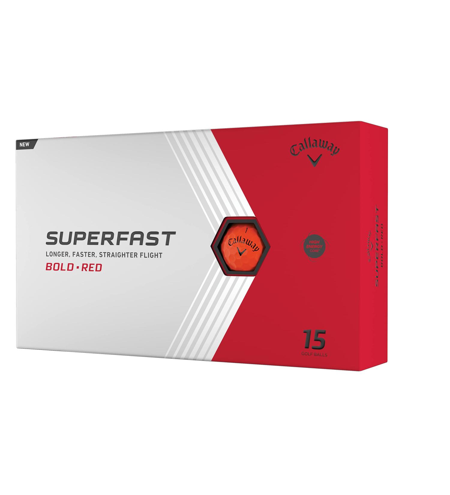 Callaway Golf 2022 Superfast Red Golf Balls - Long Distance and Exceptional Performance - Buy Online on GoSupps.com