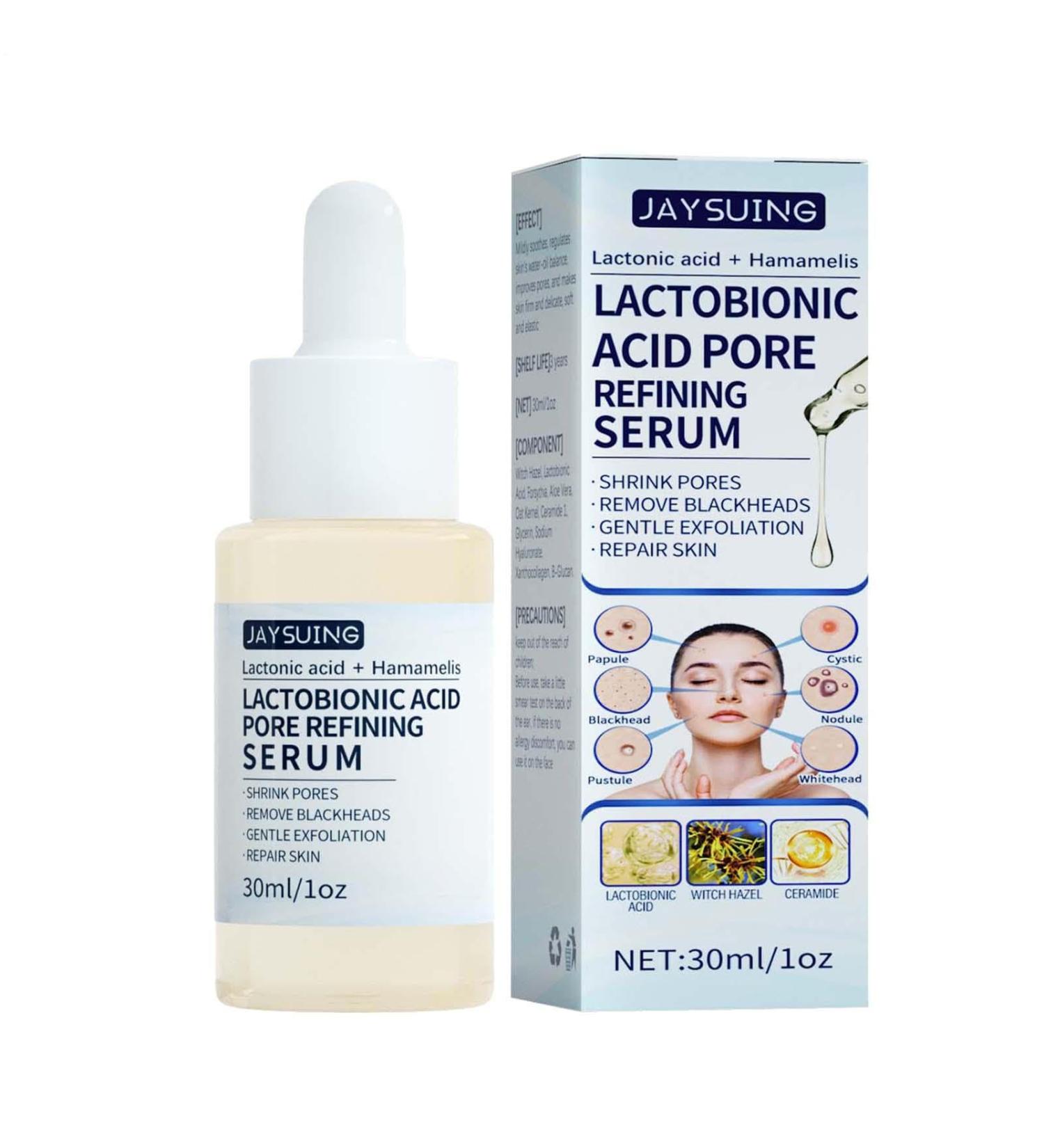 Lactobionic Acid for the Face | Nourishing Refining Lactobionic Acid - 30ml of lactobionic acid for the face deep cleansing of fine pores moisturizes the skin for women and girls - Buy Online on GoSupps.com