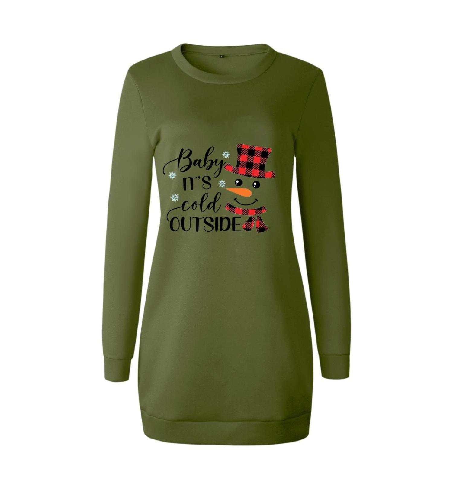 Women's Christmas Skirt Hoodie Sweatshirt - Elegant Mini Dress & Pullover Sweater for Festive Style - Buy Online on GoSupps.com
