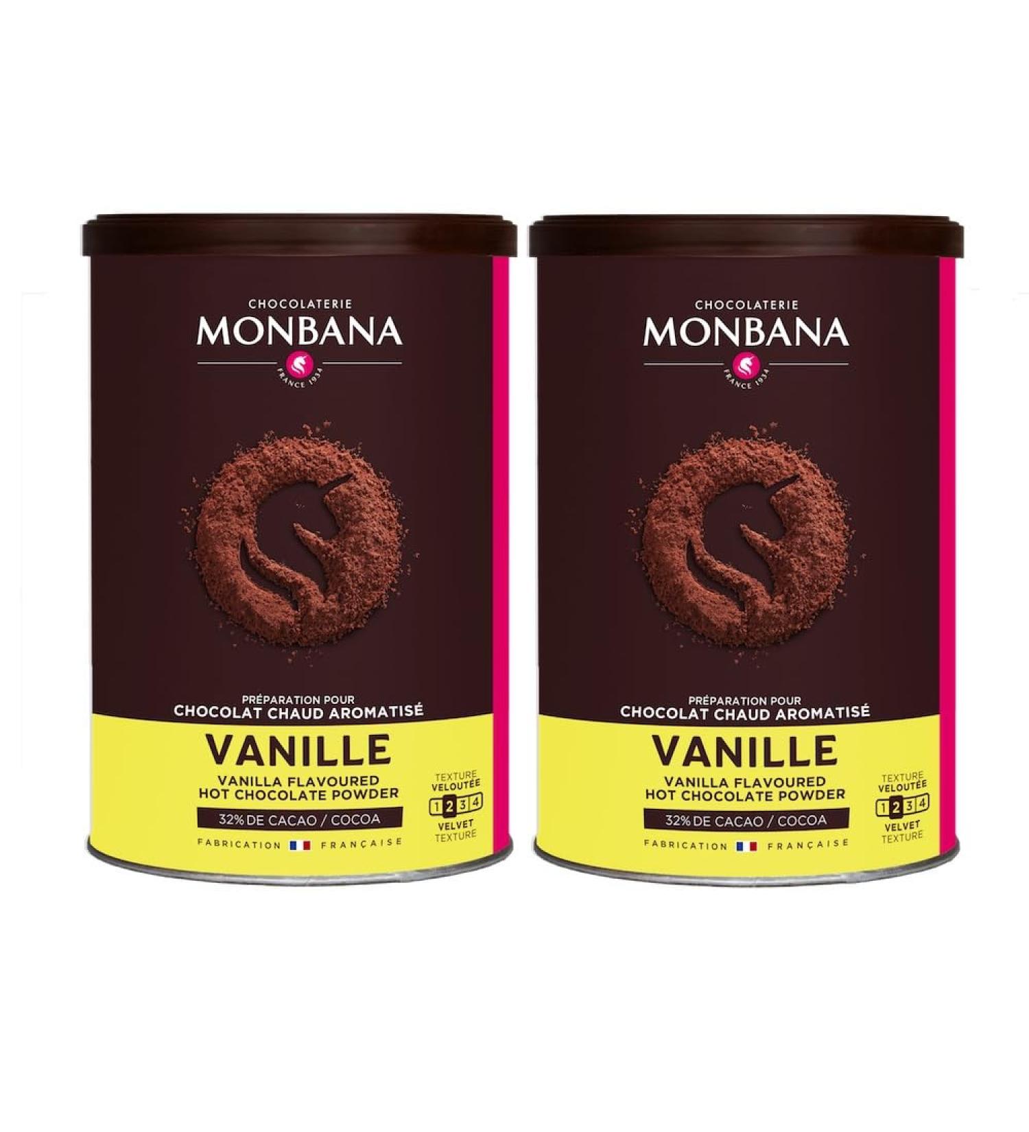 HOP CAFE Monbana Vanilla Flavored Chocolate Powder - 2 x 250g