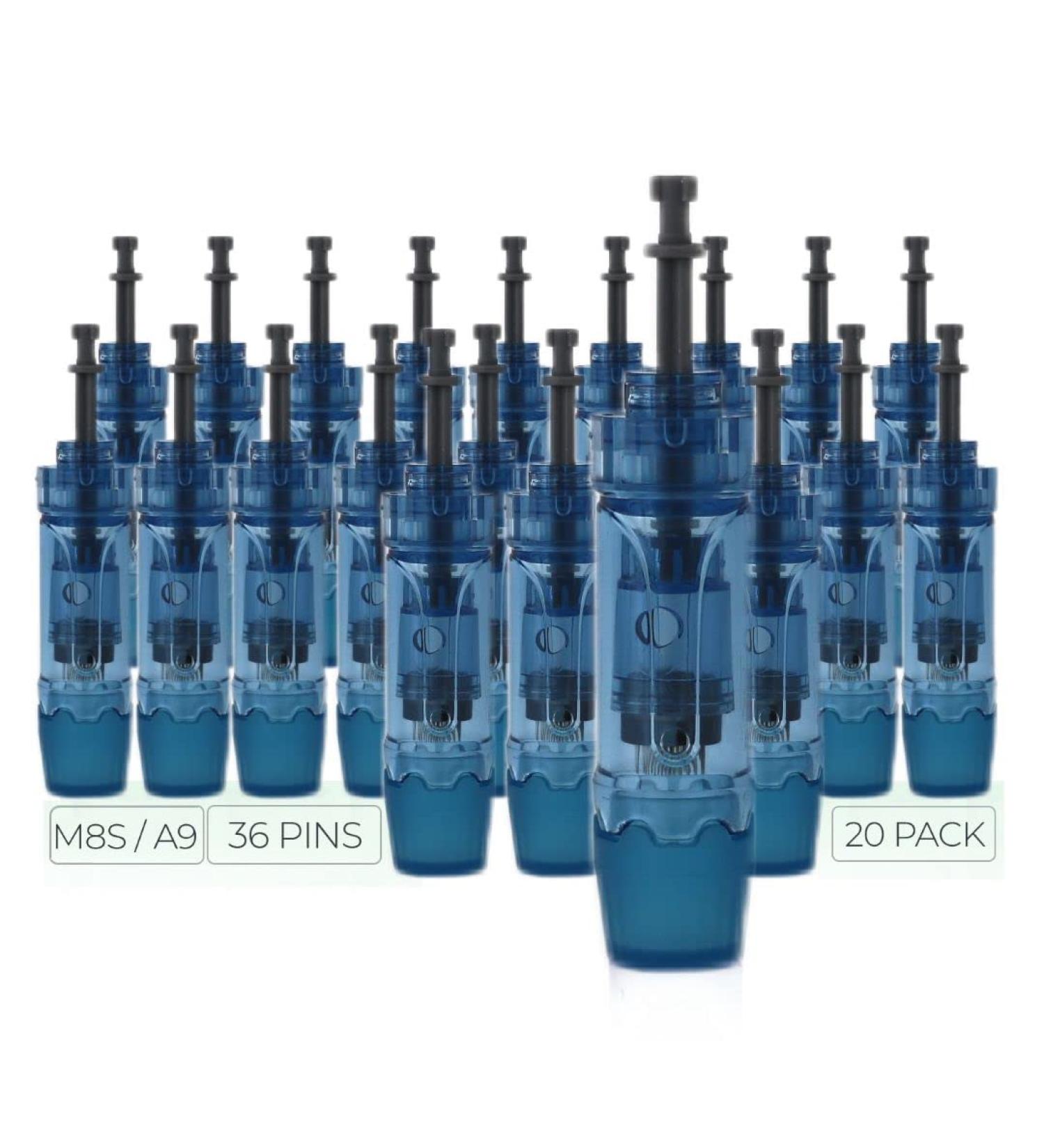 Dr. Pen Ultima M8S/A9 Replacement Cartridges - 20 Pack 0.25mm 36 Pins Bayonet Slot - Disposable Parts - Buy Online on GoSupps.com