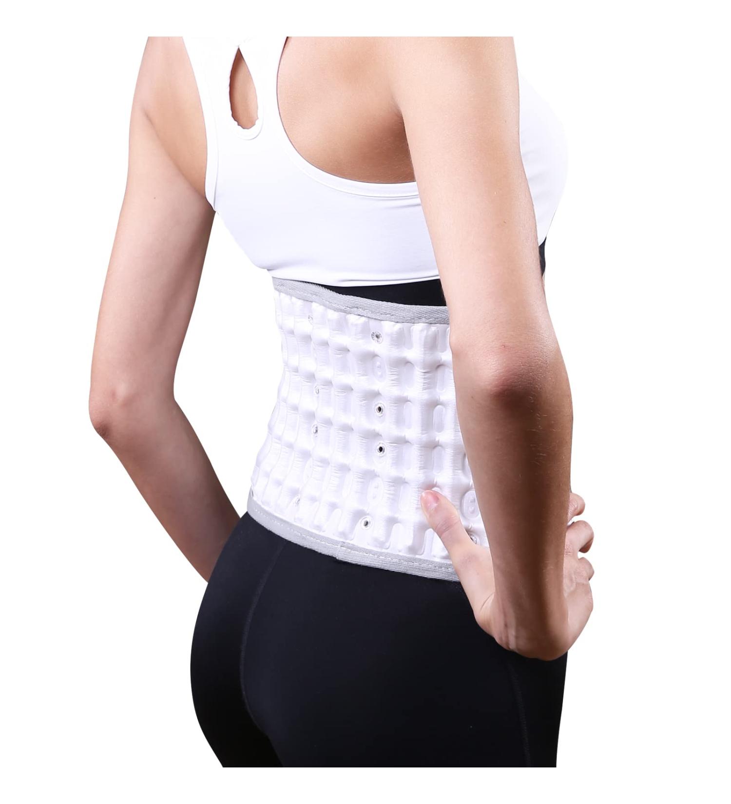 Inflatable Lumbar Traction Support Belt - Decompression Back Belt for Pain Relief - Fits Waist 32-36 inches - Ideal for Men & Women - Buy Online on GoSupps.com