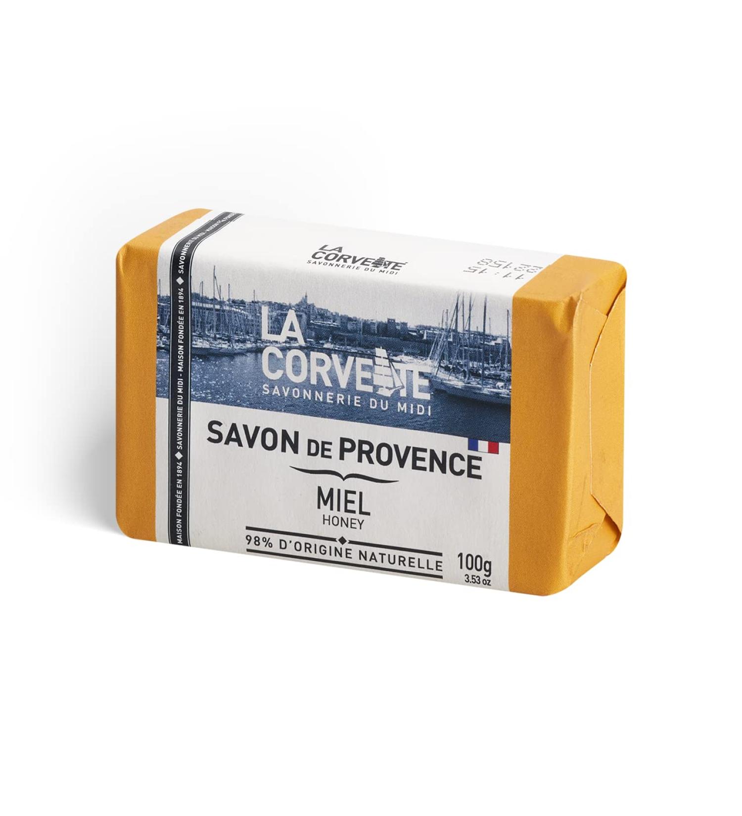 La Corvette Honey Soap - 100g - Natural French Soap for Nourishing Skincare | International Shipping Available - Buy Online on GoSupps.com