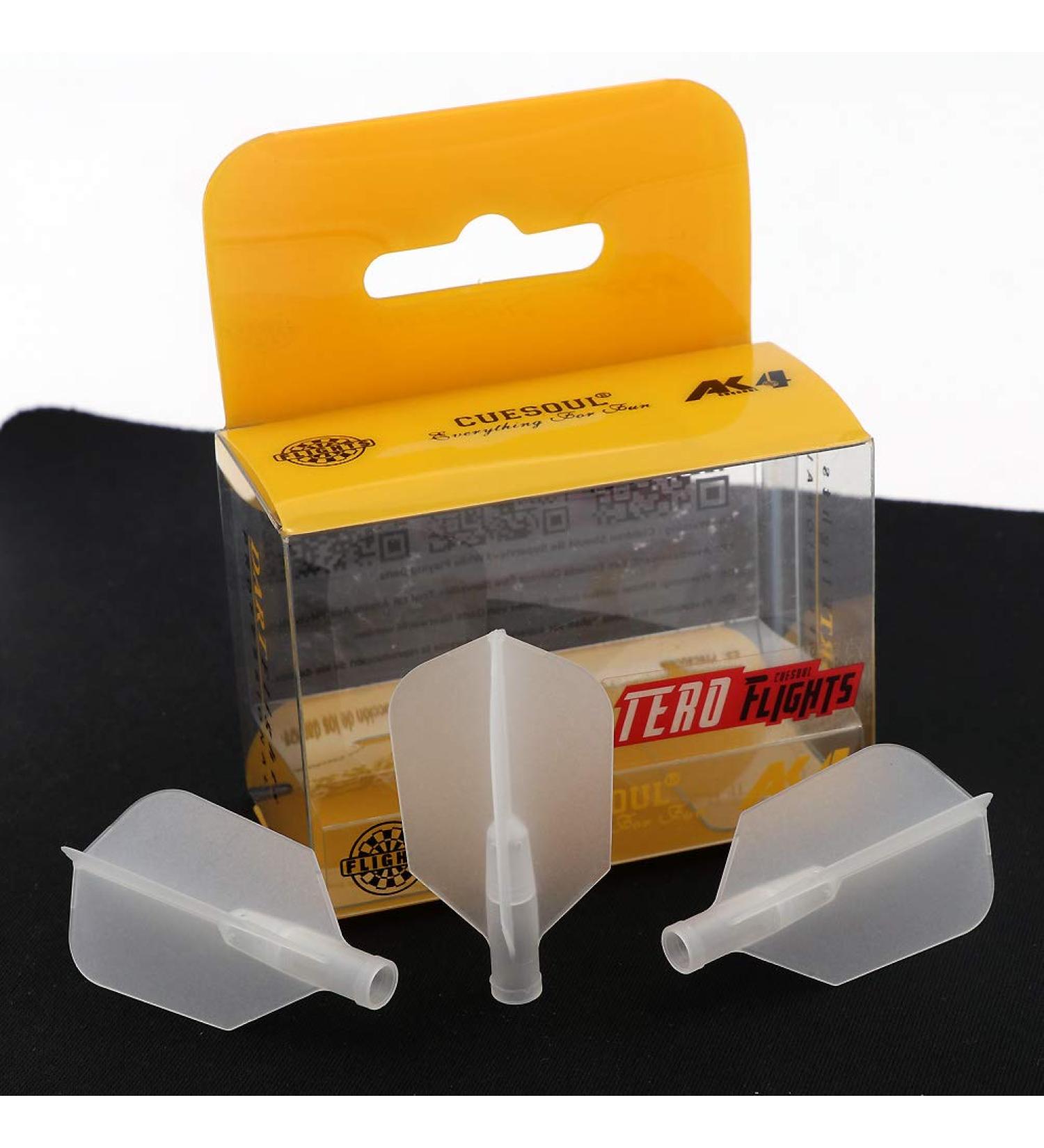 CUESOUL TERO AK4 Black Scorpion Dart Flights Slim - Set of 3 - 7 Colors - Clear - Buy Online on GoSupps.com