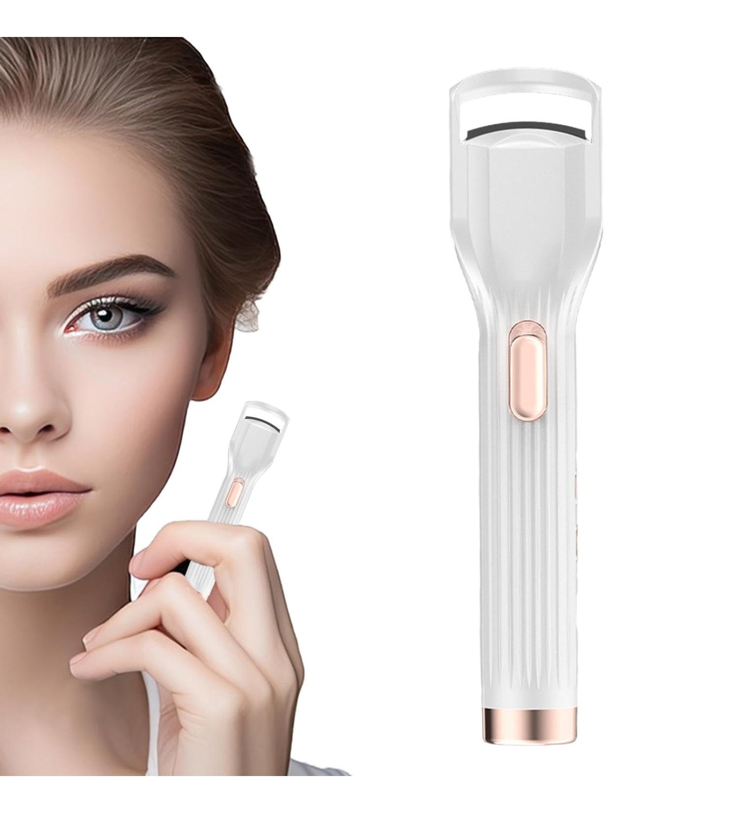 Heated Lash Curler | Electric Heat Curler for Eye Lashes Rechargeable Long-Lasting Women Eye Lash Curling Heater for Daily Commutes & Dates Without Fan - Buy Online on GoSupps.com