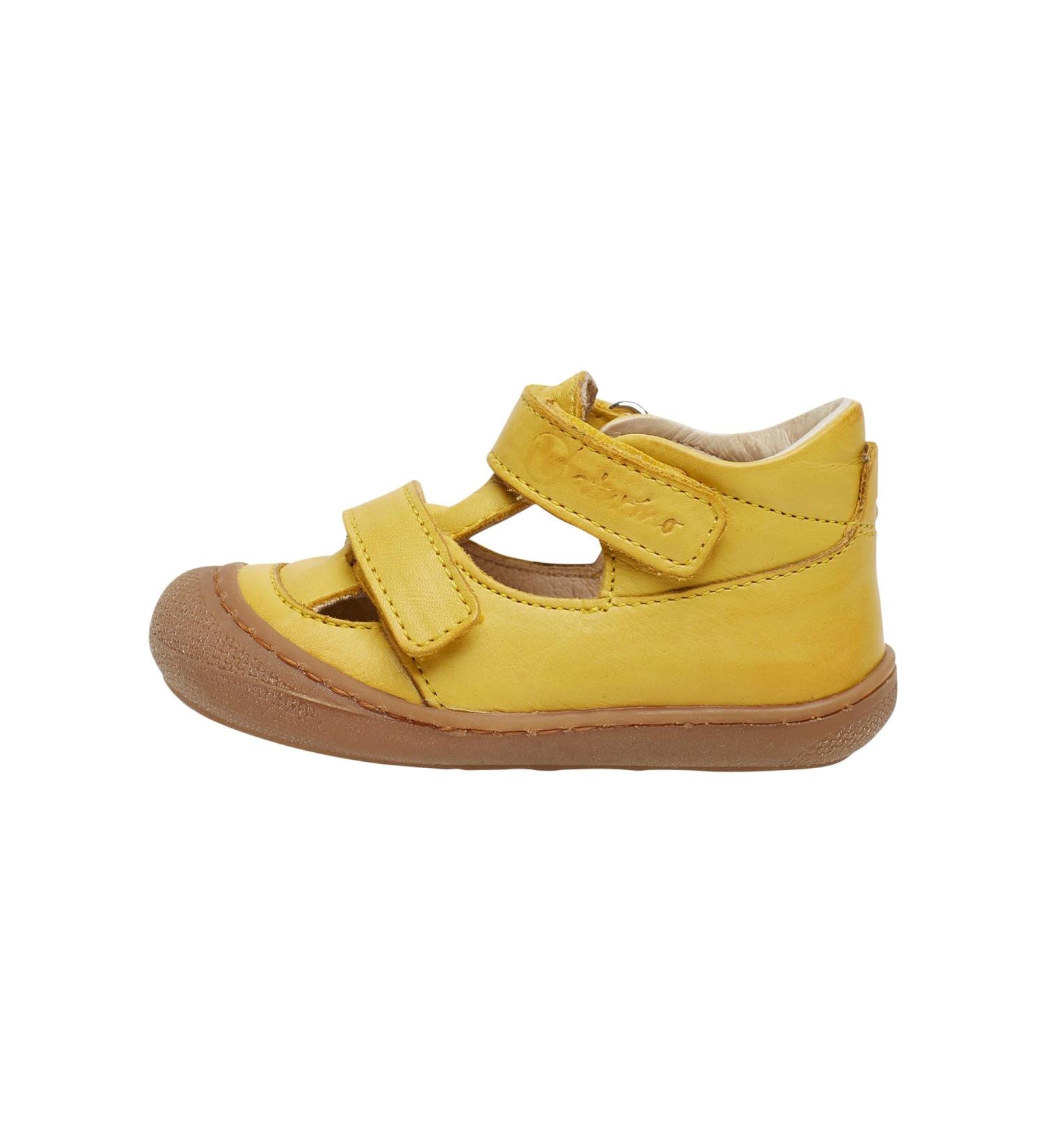 Naturino Puffy-Leather Shoes 4 UK Yellow Giallo 0g04 - Stylish and Comfortable Kids Footwear - Buy Online on GoSupps.com