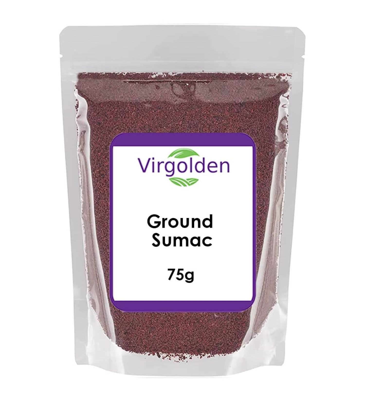 Turkish Sumac Powder 75g by Virgolden - 100% Natural Vinegar Tree Spice - Buy Online on GoSupps.com
