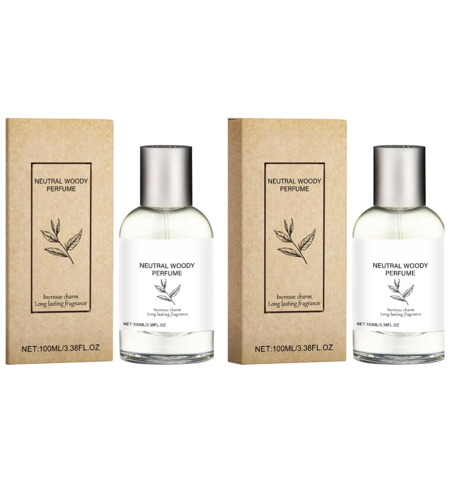 Neutral Woody Perfume Neutral Light Fragrance Long-Lasting Fragrance Men & Women's Perfume Increase Charm and Confidence for All Occasions (2 Pcs) - Buy Online on GoSupps.com