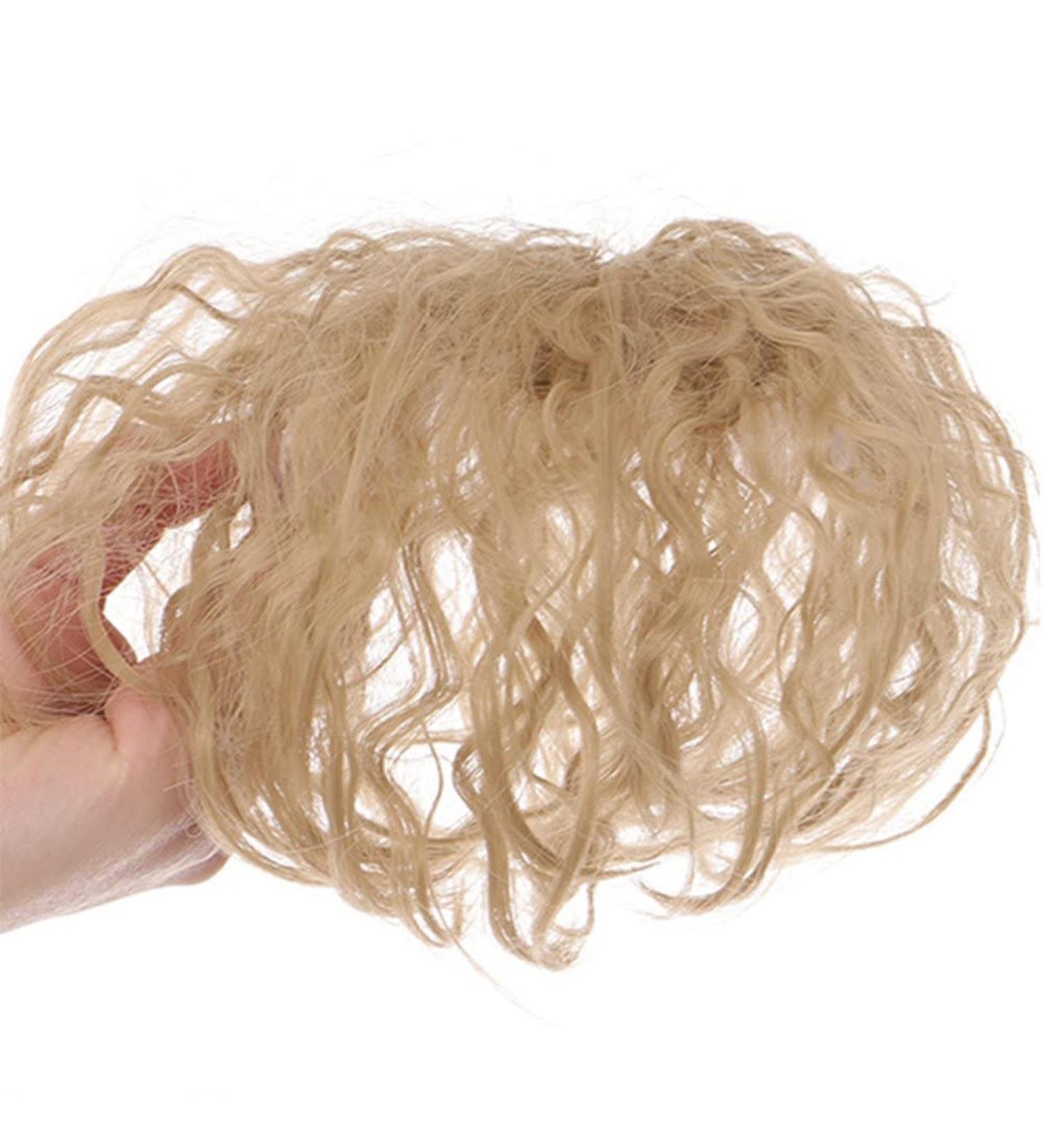 Human Hair Topper Curly Wavy Toupee Clip in Hair Extensions Hairpieces Hair Replacement with Bangs for Women - Buy Online on GoSupps.com