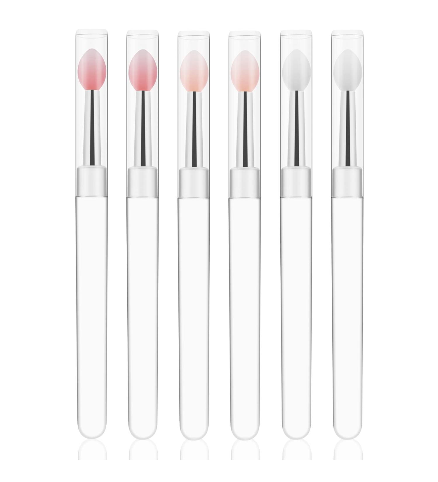 WLLHYF Silicone Lip Brush Set - Professional Makeup Applicators for Lips, Eyebrows, and Eyeshadows (6 PCS) - Buy Online on GoSupps.com