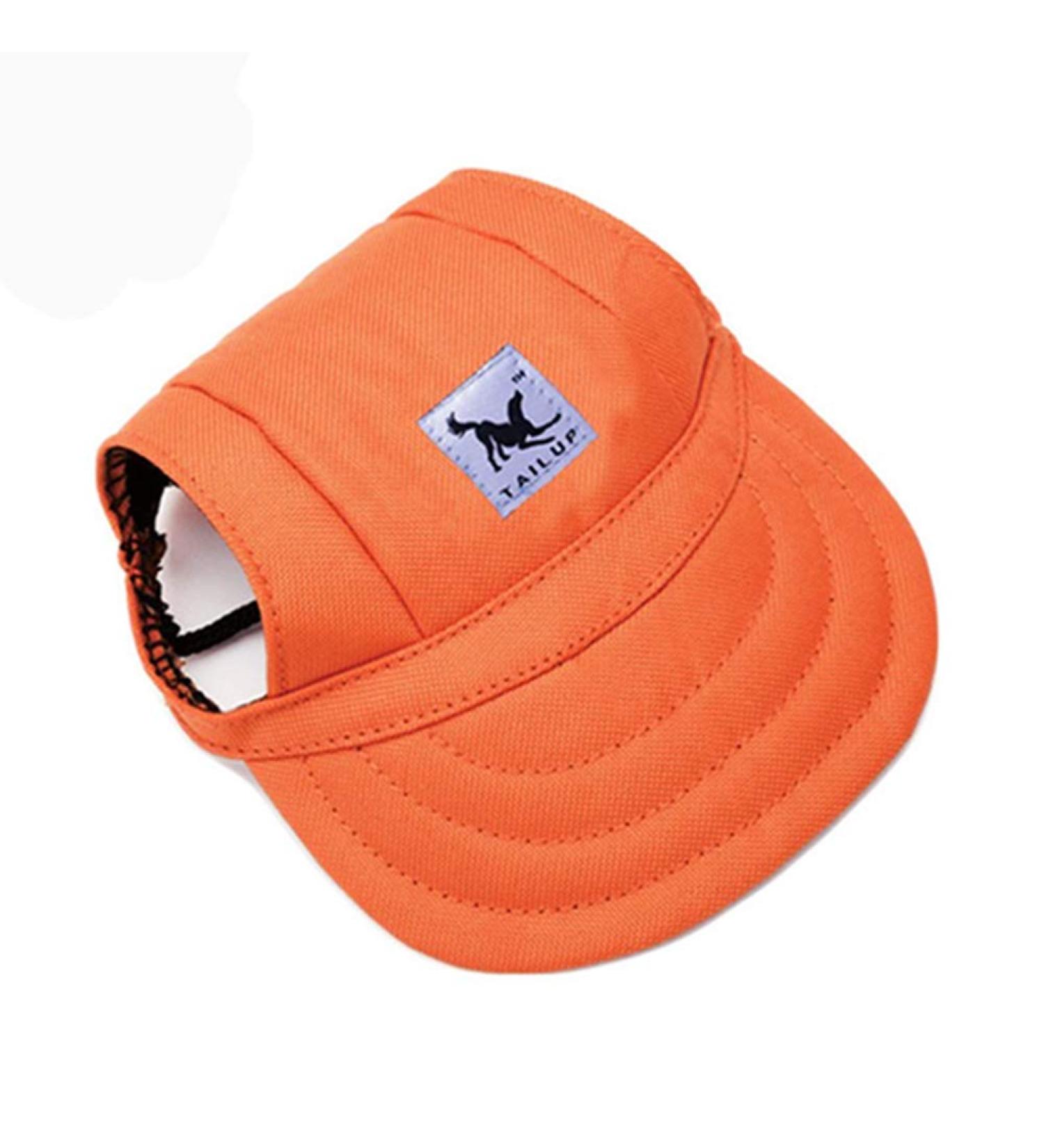 EGURS Dog Baseball Hats - Peace Sunbonnet Connection for Small Medium & Large Dogs & Cats - Stylish Orange Cap - Buy Online on GoSupps.com