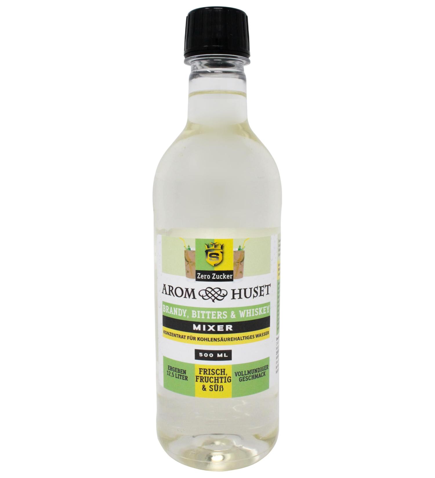 Arom Huset Drink Mixer for Brandy, Bitters & Whisky - Fresh & Sweet Long Drink, 500 ml - Compatible with All Sparkling Water Makers - Buy Online on GoSupps.com