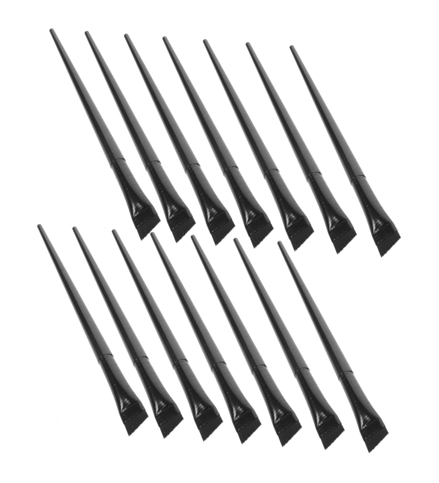 VINTORKY 12pcs Ultra Fine Eyeliner Brush Makeup Eyeliner Brush Blender Brush Girl's Eyeliner Brush 15.5x1.2x0.6cm Black - Buy Online on GoSupps.com