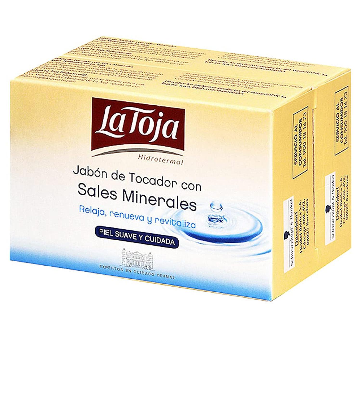 La Toja Soap by La Toja. 2 Bars of La Toja Bath Soap 4.25 ounces Each. Contains Mineral Salts.