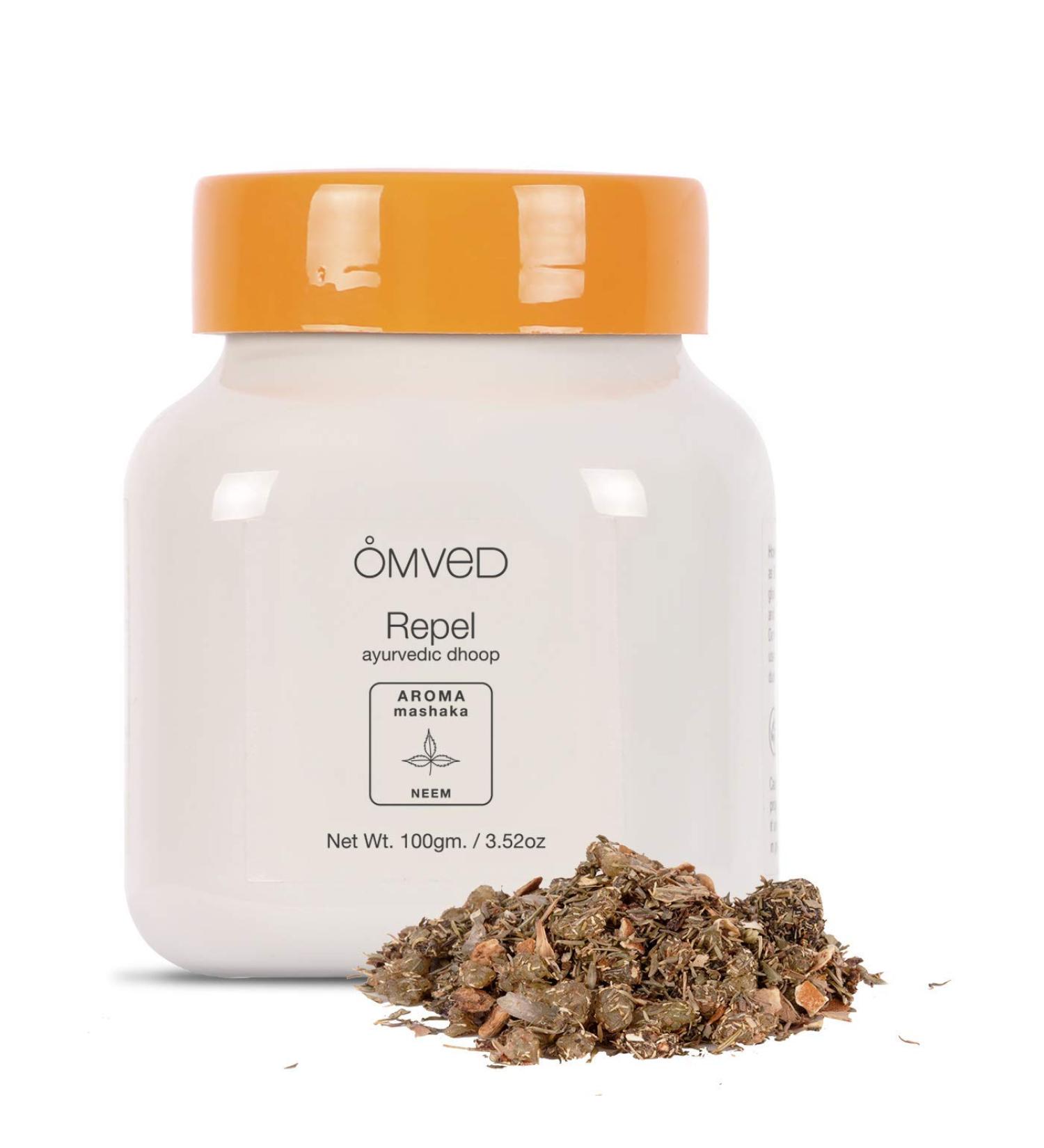 Mashaka Ayurvedic Neem Guggal Dhoop Powder/Bakhoor - 100% Natural & Non-Toxic Ayurvedic Blend (100g) - Buy Online on GoSupps.com