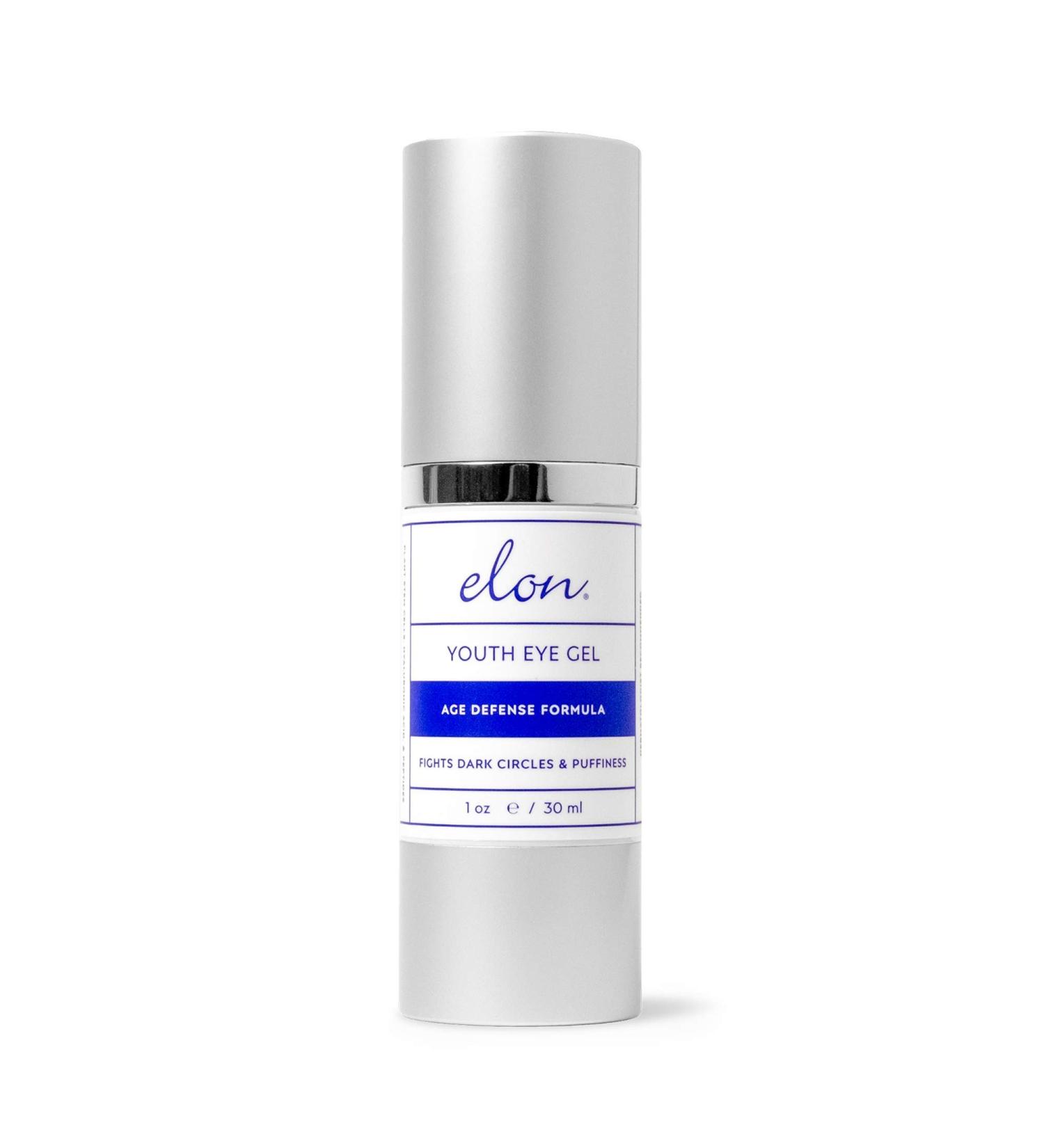 Elon Youth Under Eye Gel Hyaluronic Acid Gel w/MSM Plant Stem Cells - Anti Aging to Fight Dark Circles Under Eye Puffiness Reducer For All Skin Types No Fragrance or Parabens (1oz/30ml) - Buy Online on GoSupps.com