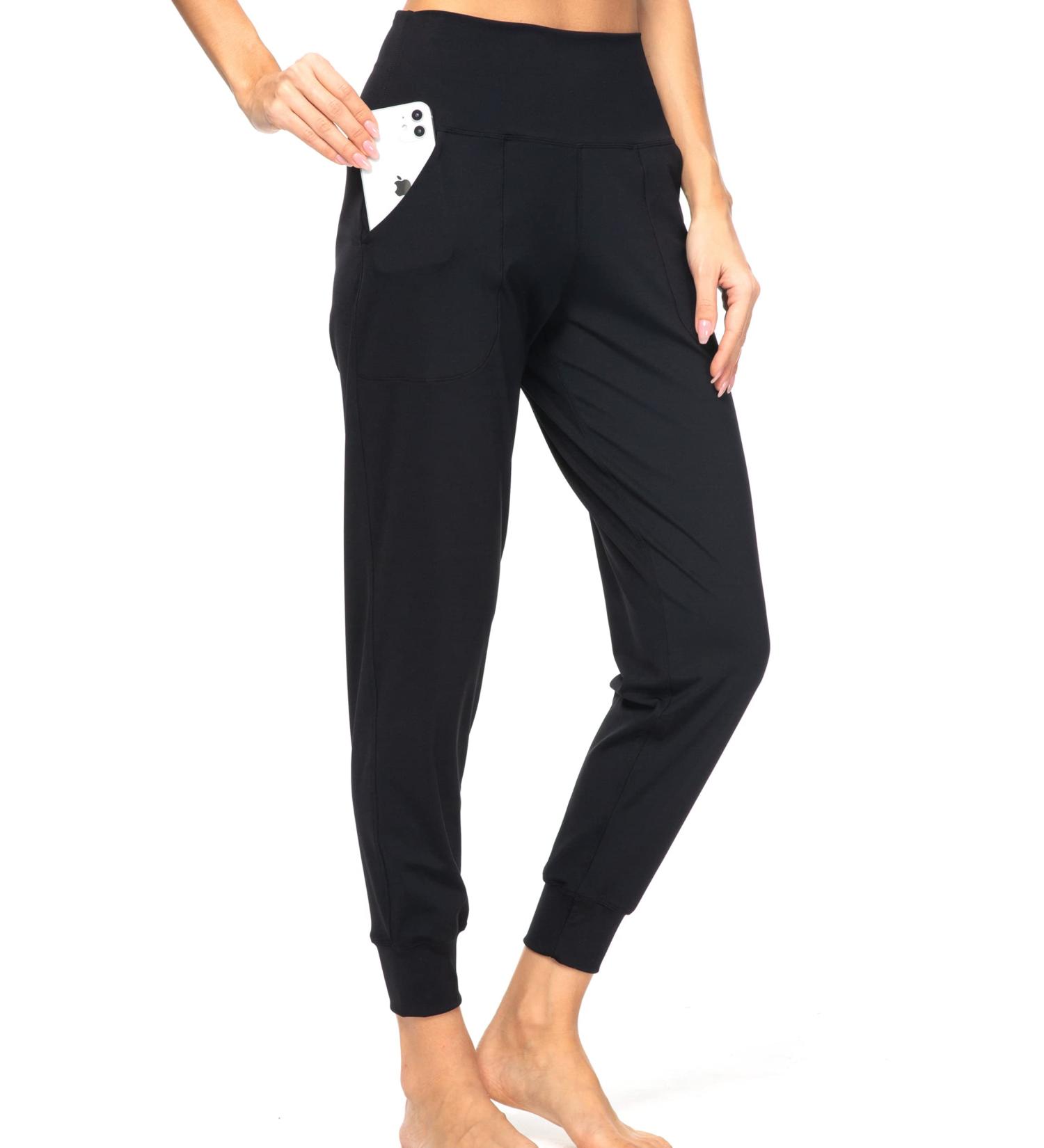Kcutteyg Women's High Waisted Joggers with Pockets for Running and Sports - Black, Medium - Buy Online on GoSupps.com