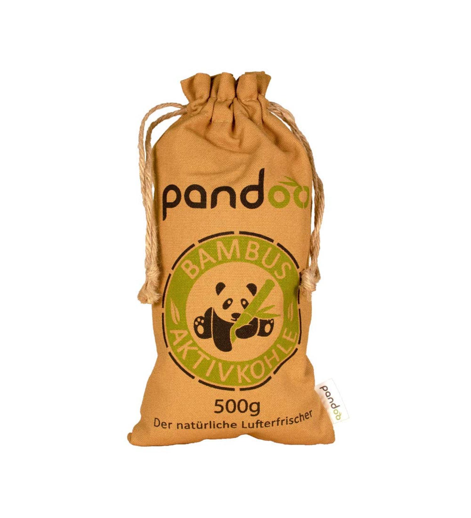 Pandoo Bamboo Air Freshener 500g | Activated Carbon Odor Remover & Dehumidifier for Home & Car - Eco-Friendly Air Purifier - Buy Online on GoSupps.com