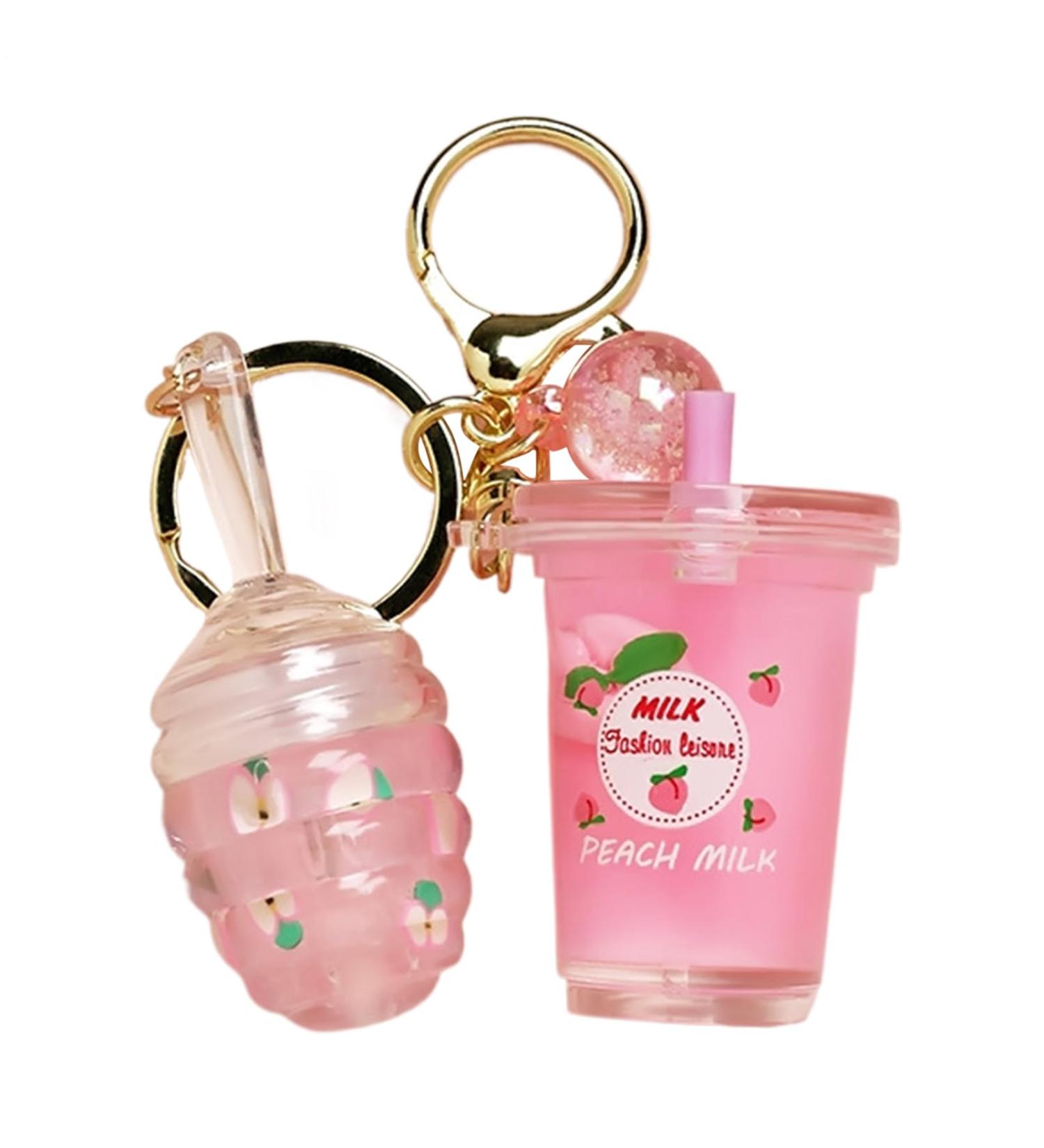  G n rique Lip Gloss Makeup - Long Lasting Lip Tint Moisturizing Formula Milk Tea Shaped Key Fob Smooth Primer Base Beauty Cosmetics for Daily Use  - Buy Online on GoSupps.com