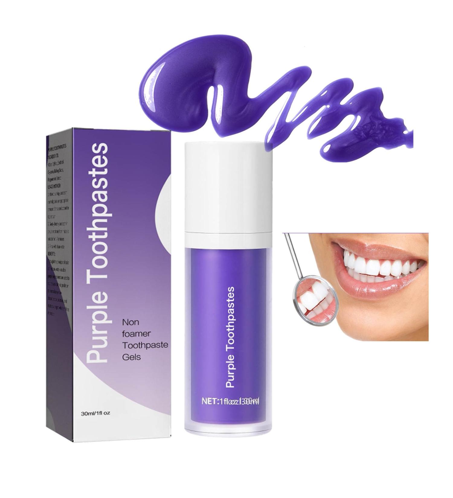 Shop Lila Purple Toothpaste for Whitening & Stain Removal | Best Tooth Color Corrector | 1PC - International Shipping - Buy Online on GoSupps.com